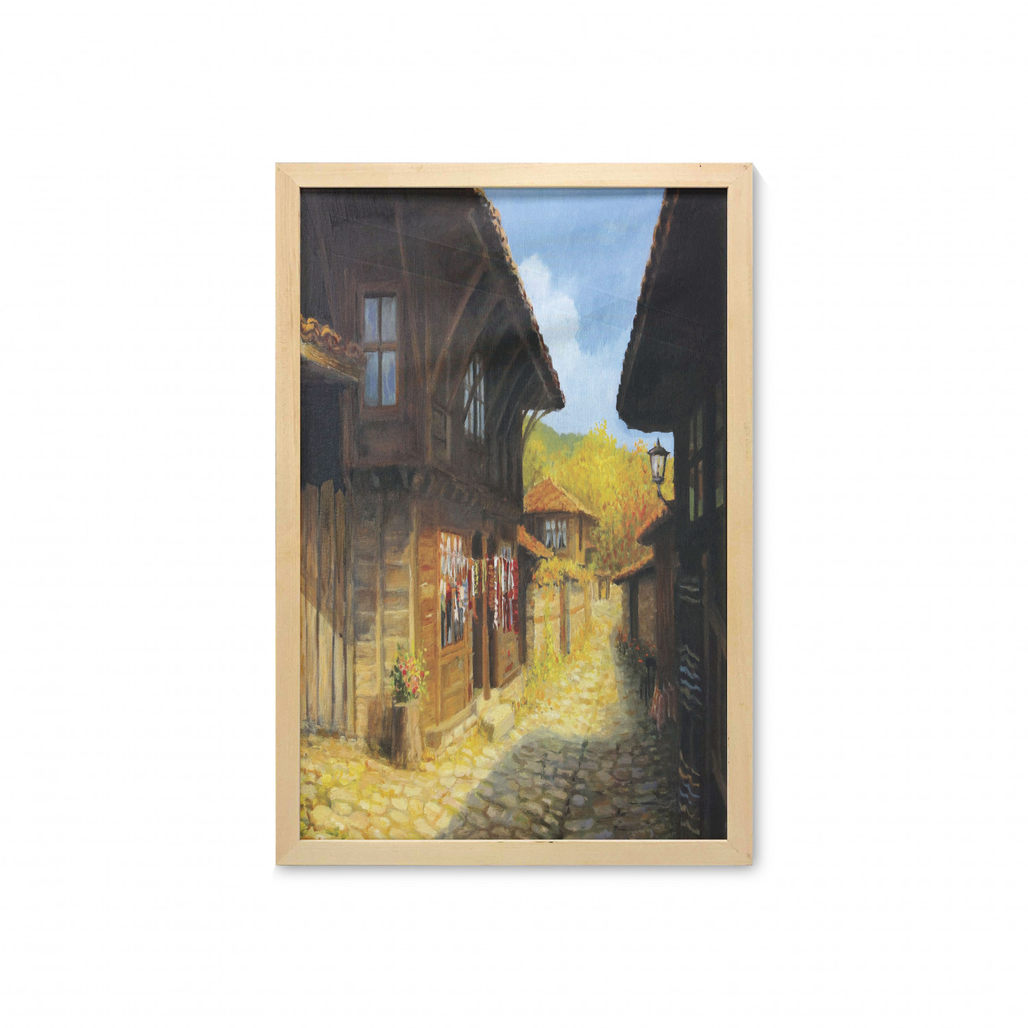Ambesonne Vintage Scenes Wall Art with Frame for Bathrooms Living Room Dorms - Picture 116 of 119