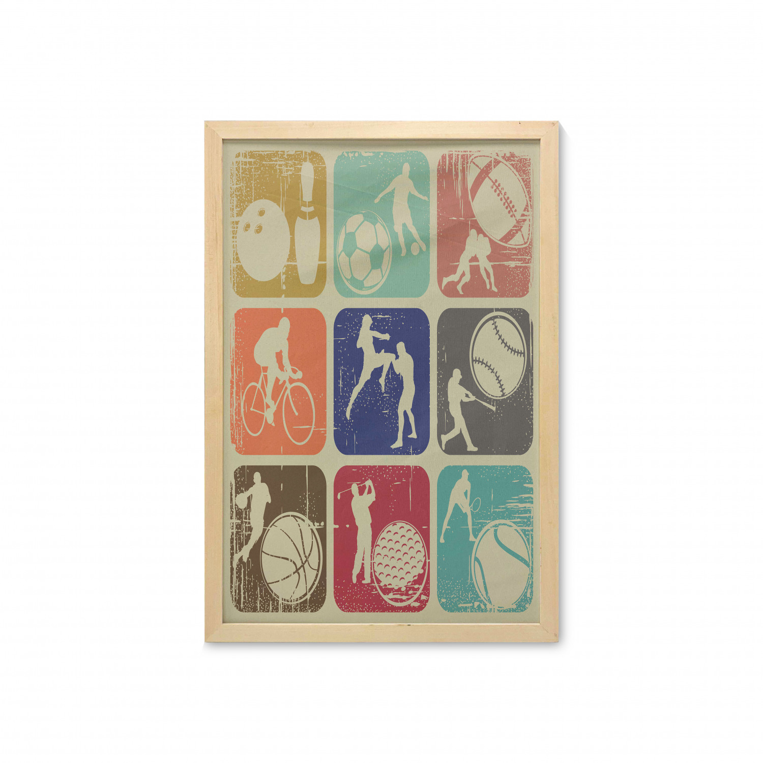 Ambesonne Vintage Scenes Wall Art with Frame for Bathrooms Living Room Dorms - Picture 58 of 119
