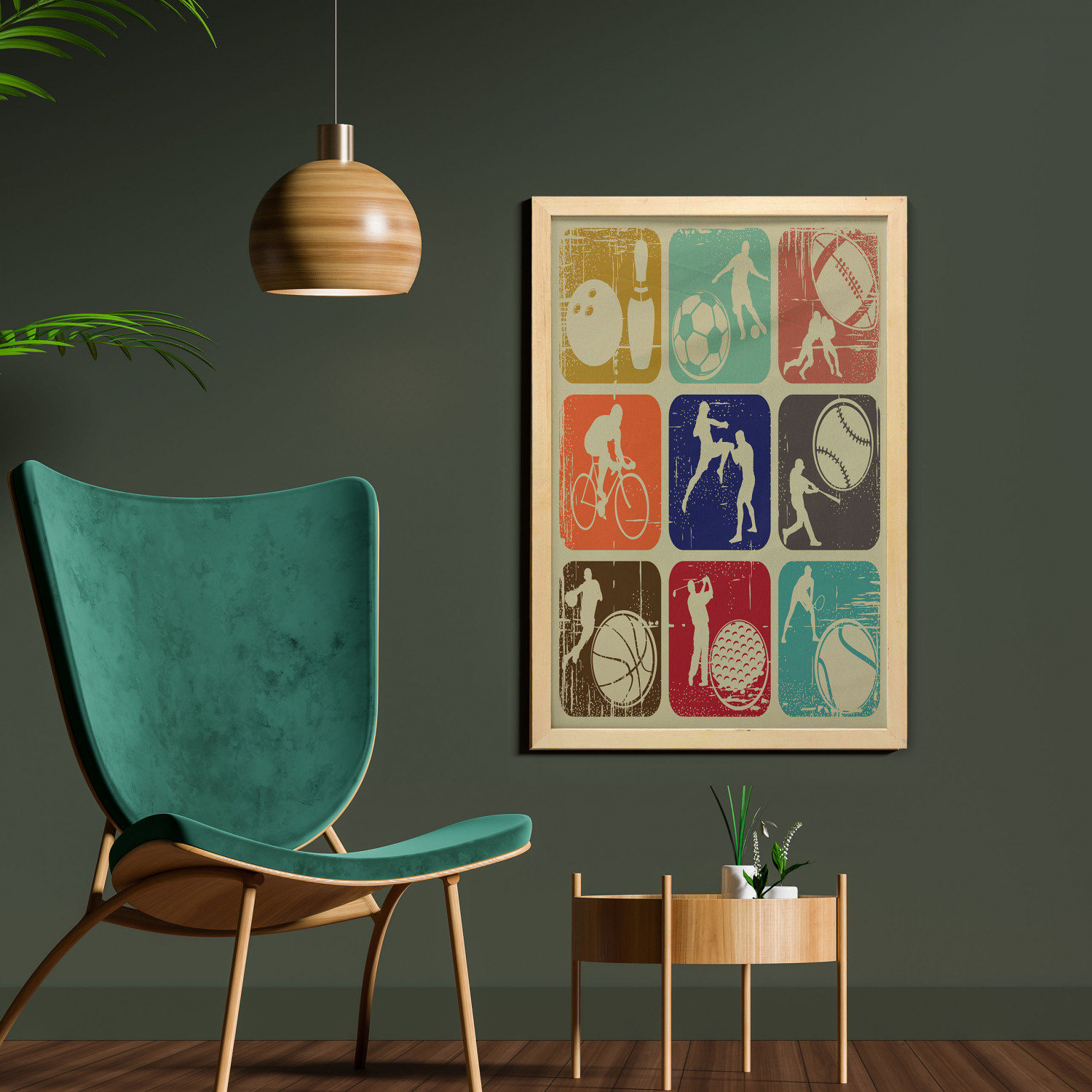 Ambesonne Vintage Scenes Wall Art with Frame for Bathrooms Living Room Dorms - Picture 59 of 119