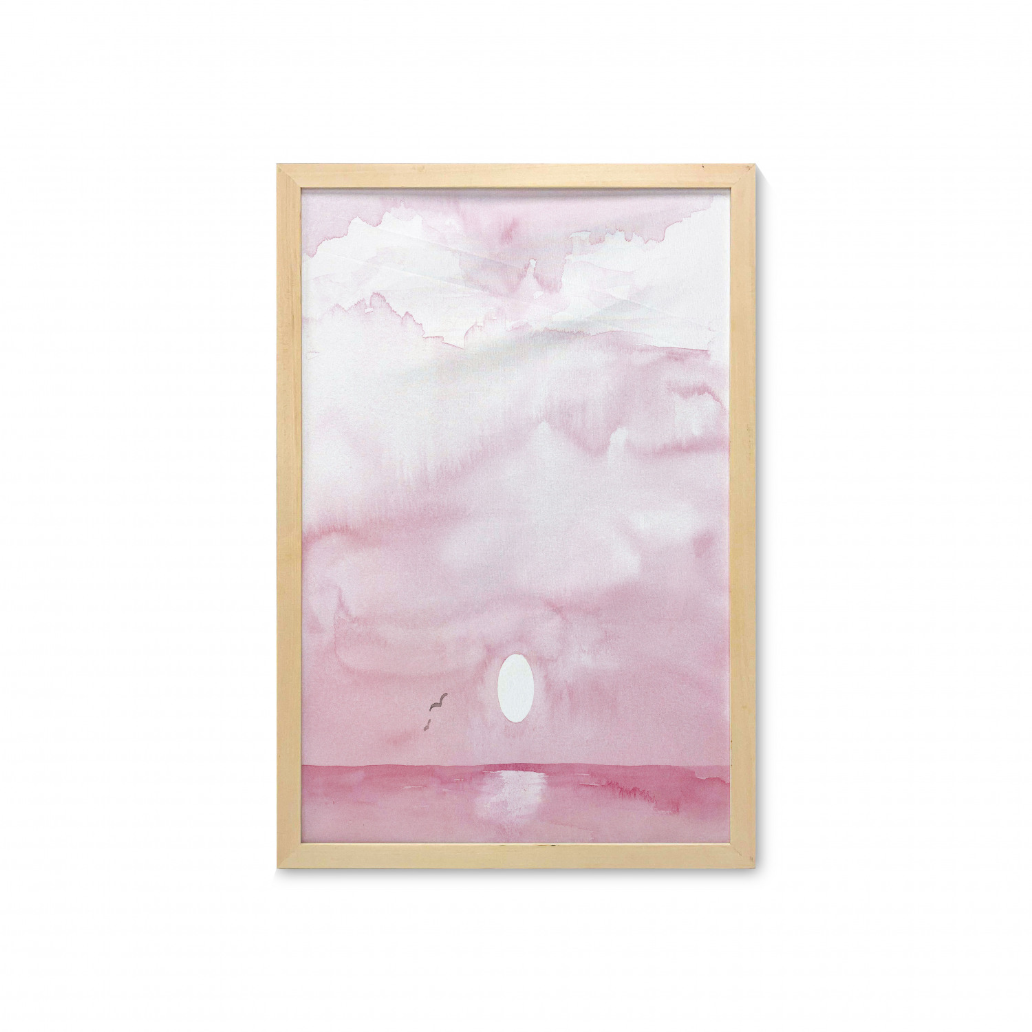 Ambesonne Pink Wall Art with Frame for Bathrooms Living Room Dorms - Picture 102 of 123