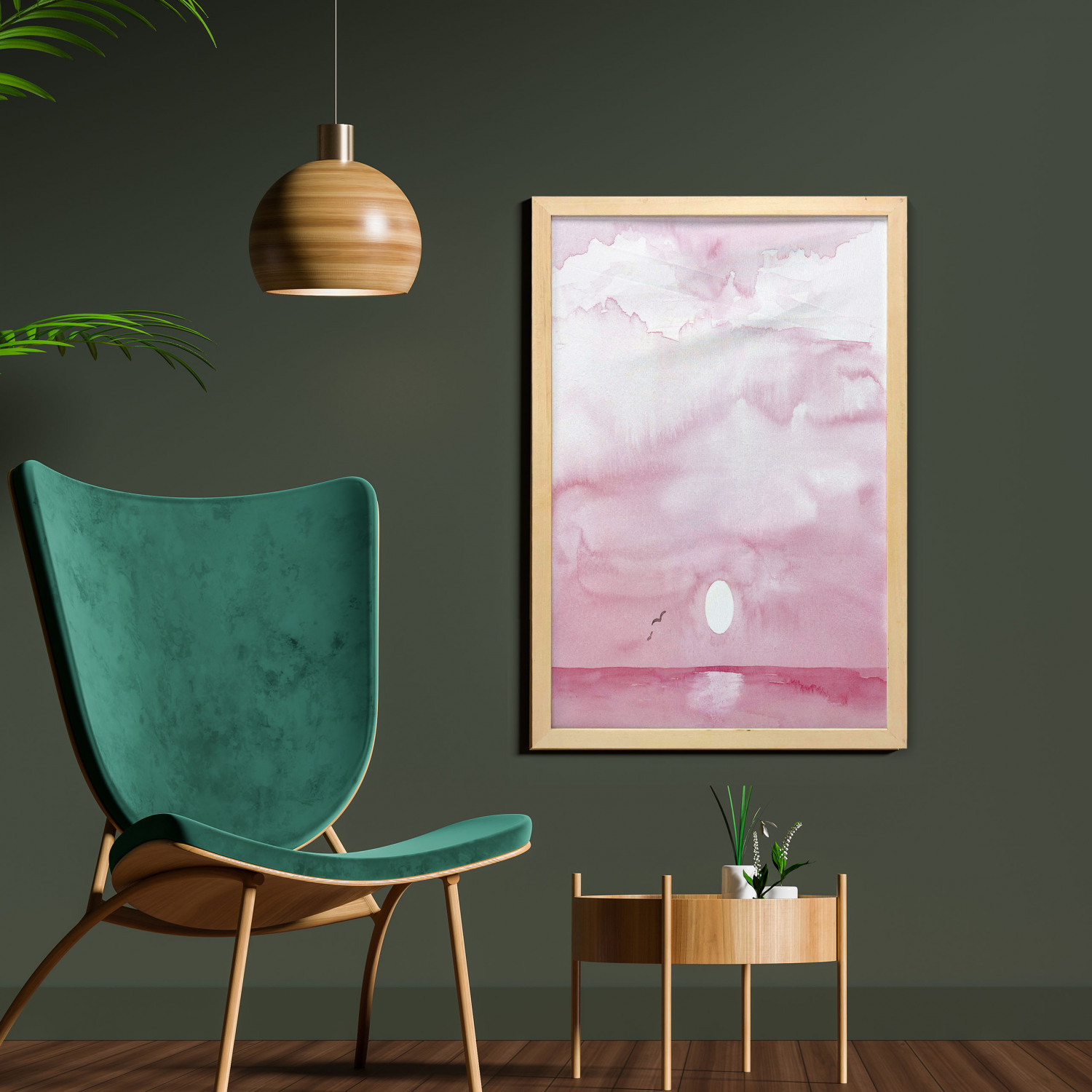 Ambesonne Pink Wall Art with Frame for Bathrooms Living Room Dorms - Picture 103 of 123
