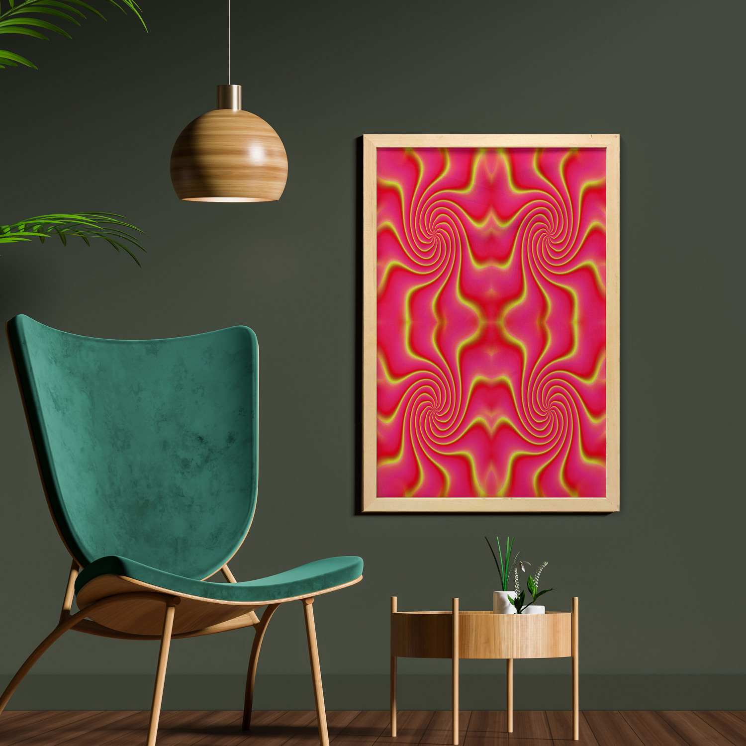 Ambesonne Pink Wall Art with Frame for Bathrooms Living Room Dorms - Picture 105 of 123