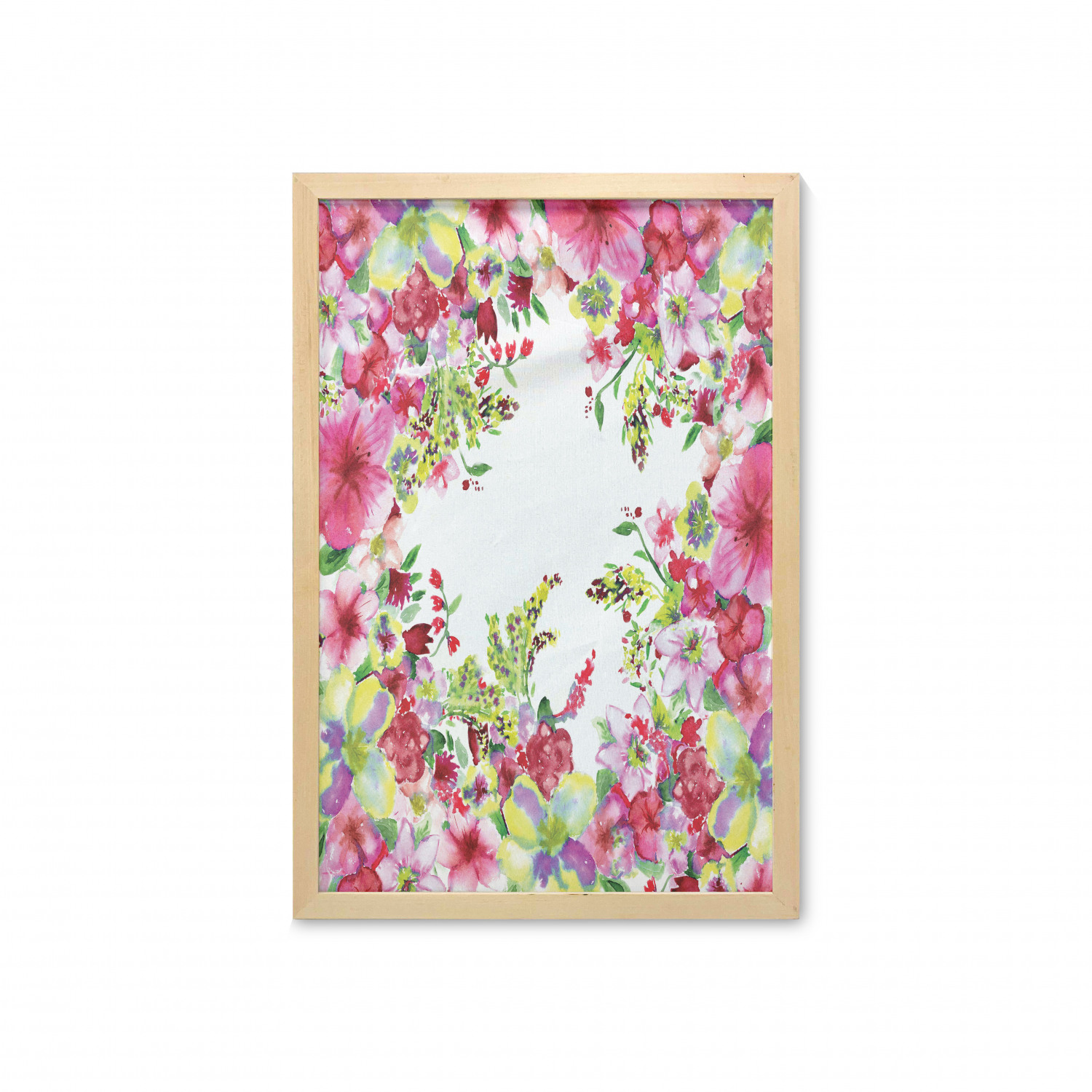 Ambesonne Pink Wall Art with Frame for Bathrooms Living Room Dorms - Picture 100 of 123