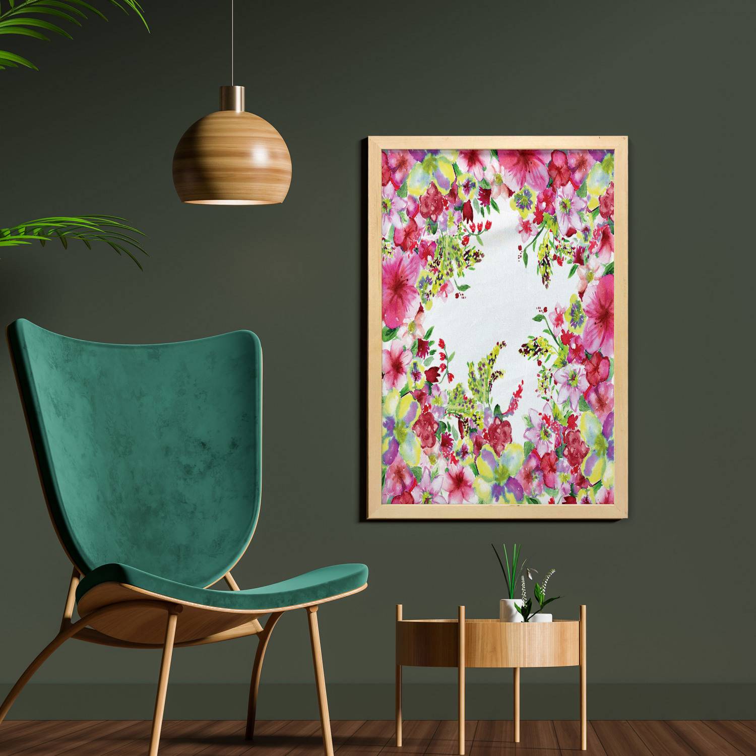 Ambesonne Pink Wall Art with Frame for Bathrooms Living Room Dorms - Picture 101 of 123