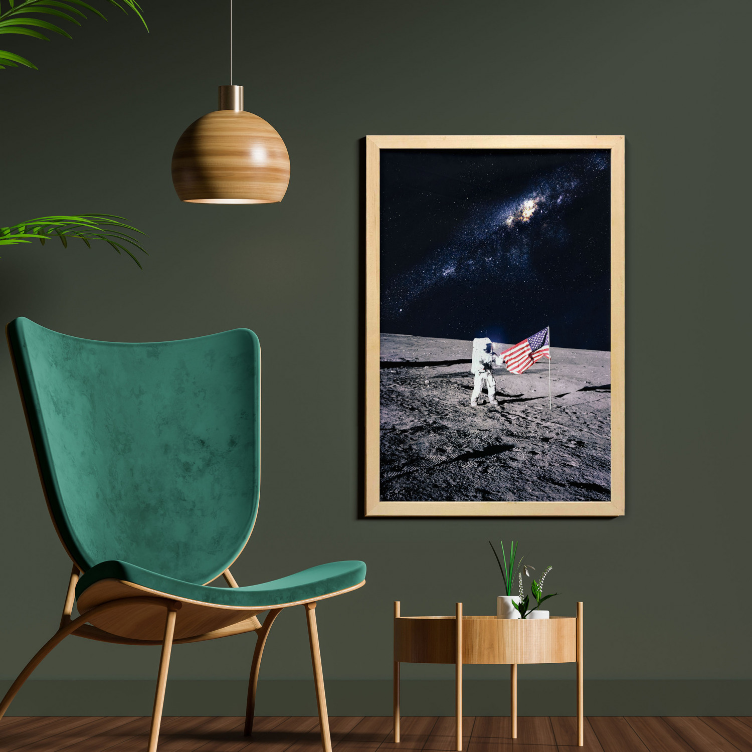 Ambesonne Space Wall Art with Frame for Bathrooms Living Room Dorms - Picture 55 of 115