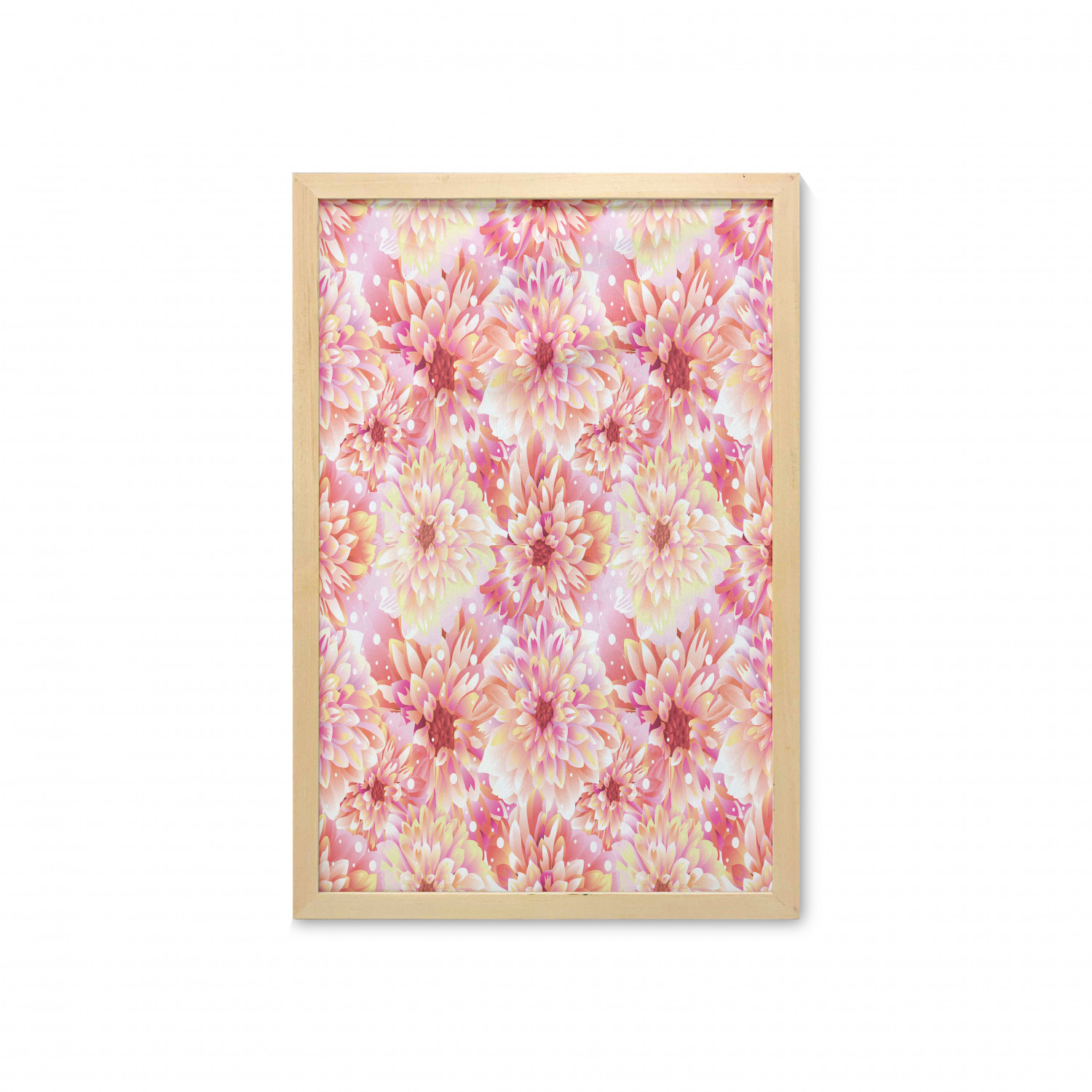 Ambesonne Pink Wall Art with Frame for Bathrooms Living Room Dorms - Picture 34 of 123