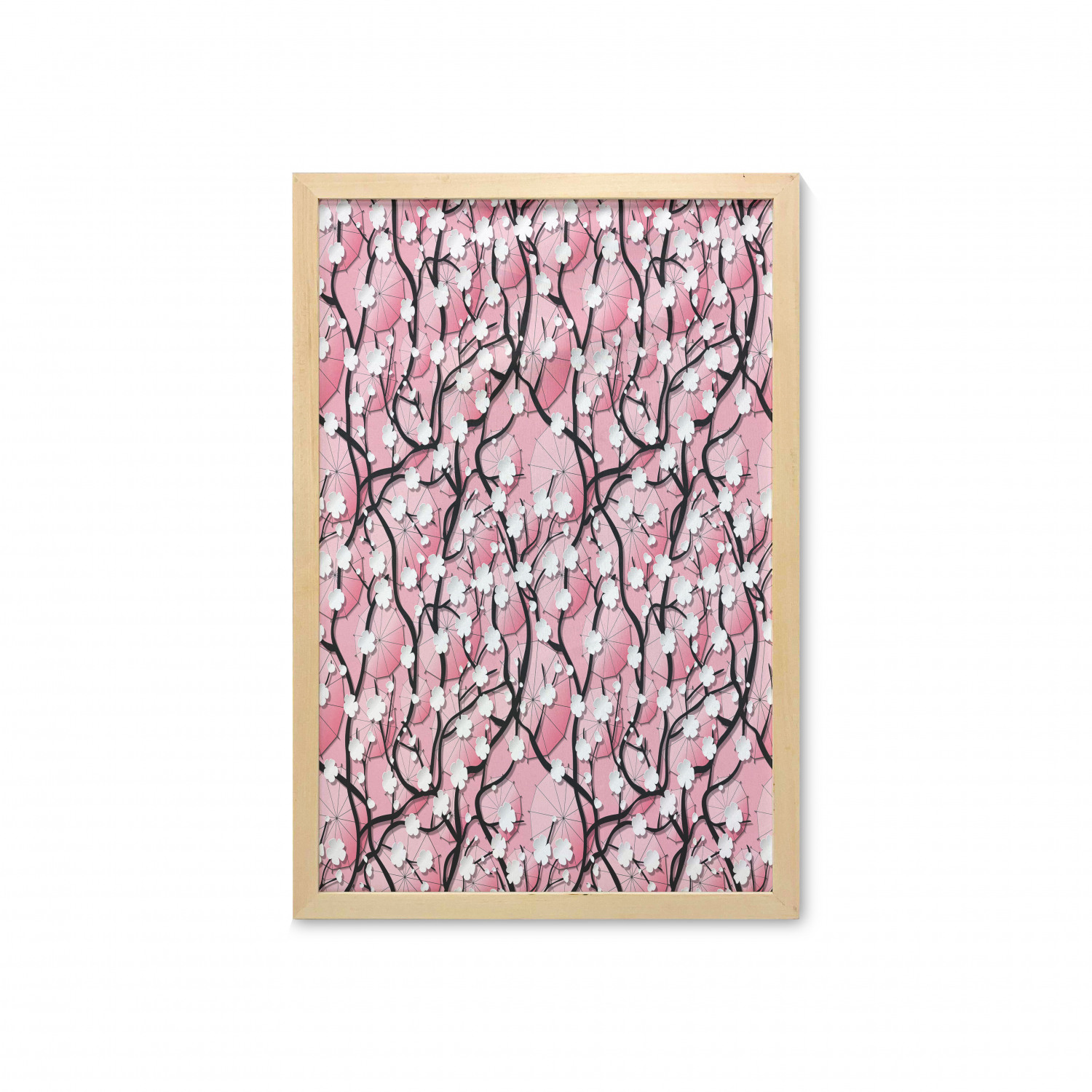 Ambesonne Pink Wall Art with Frame for Bathrooms Living Room Dorms - Picture 88 of 123