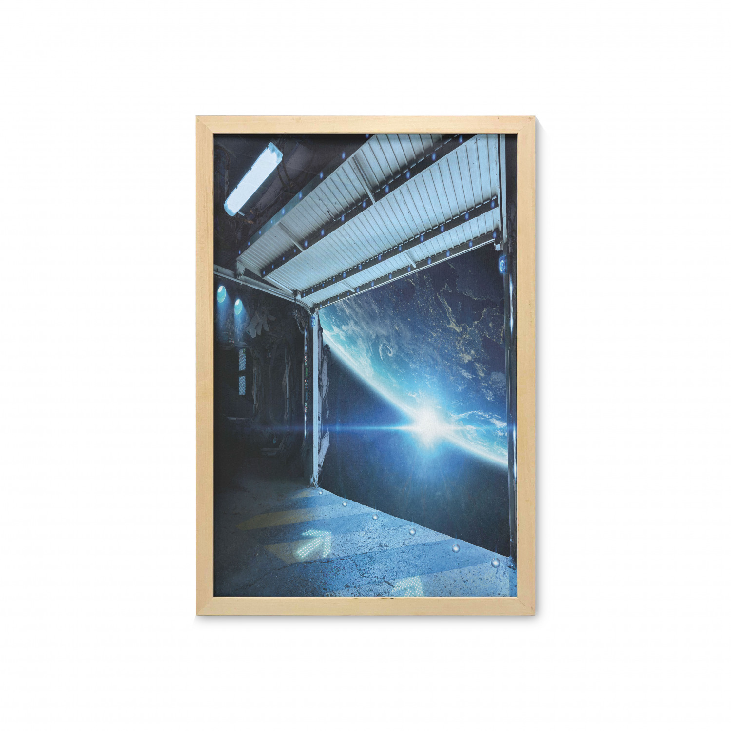 Ambesonne Space Wall Art with Frame for Bathrooms Living Room Dorms - Picture 94 of 115