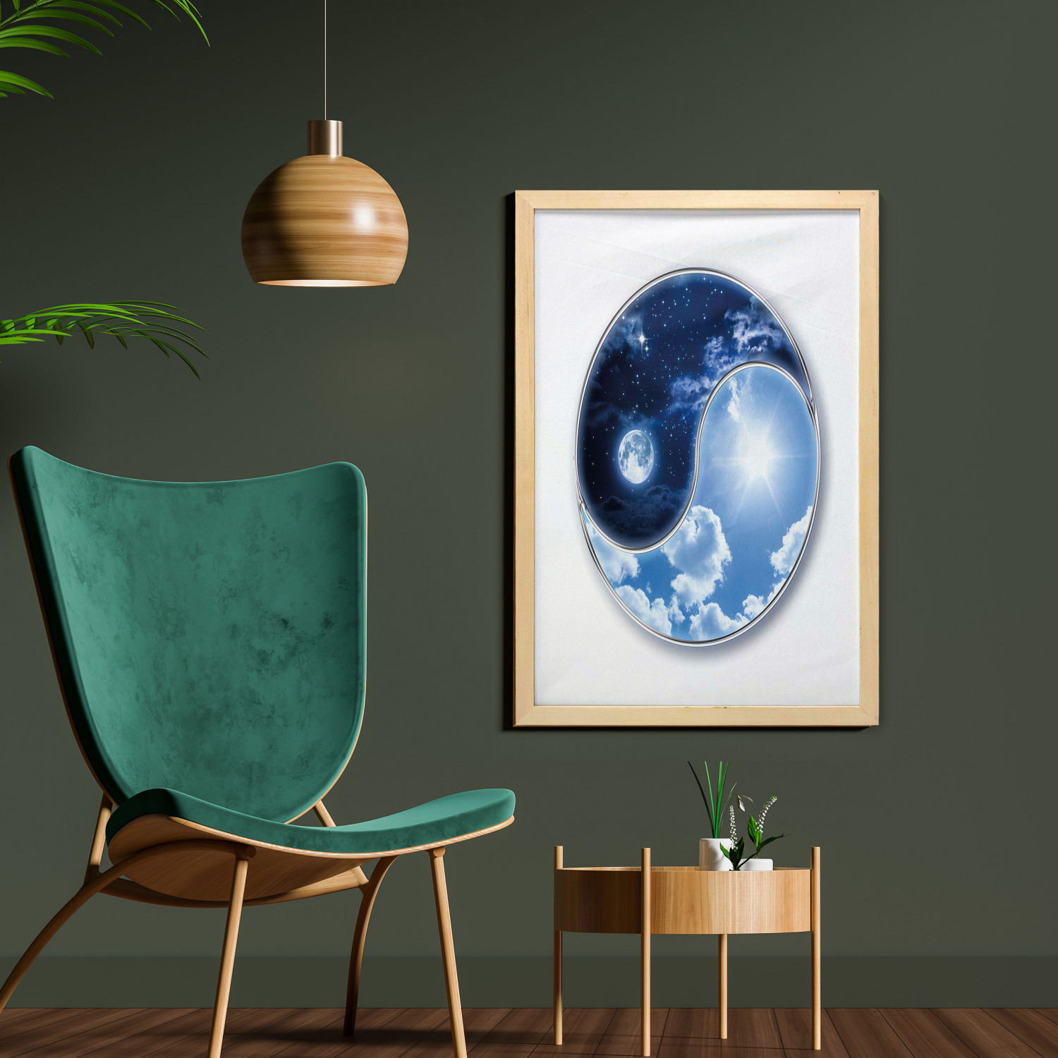 Ambesonne Space Wall Art with Frame for Bathrooms Living Room Dorms - Picture 57 of 115