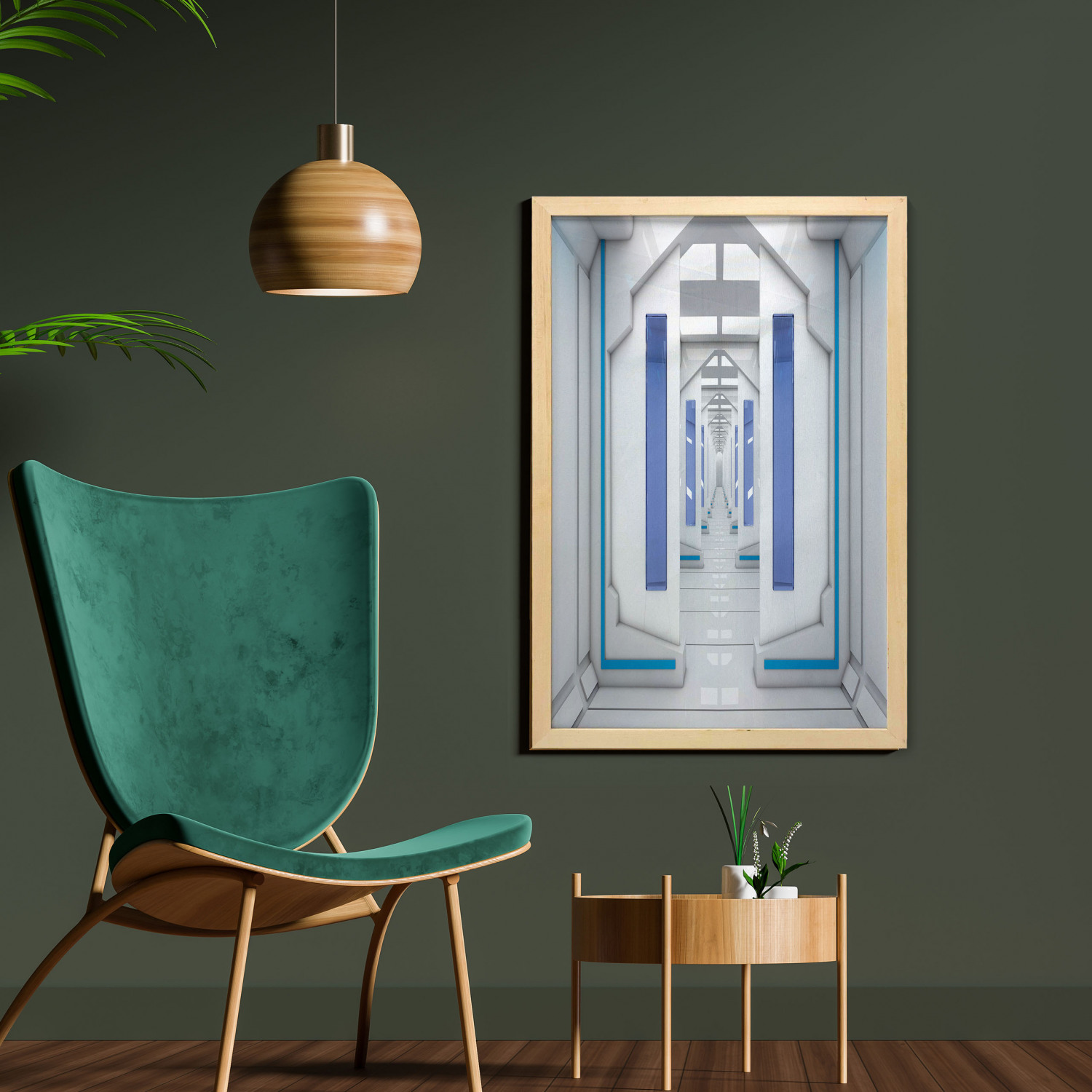 Ambesonne Space Wall Art with Frame for Bathrooms Living Room Dorms - Picture 83 of 115