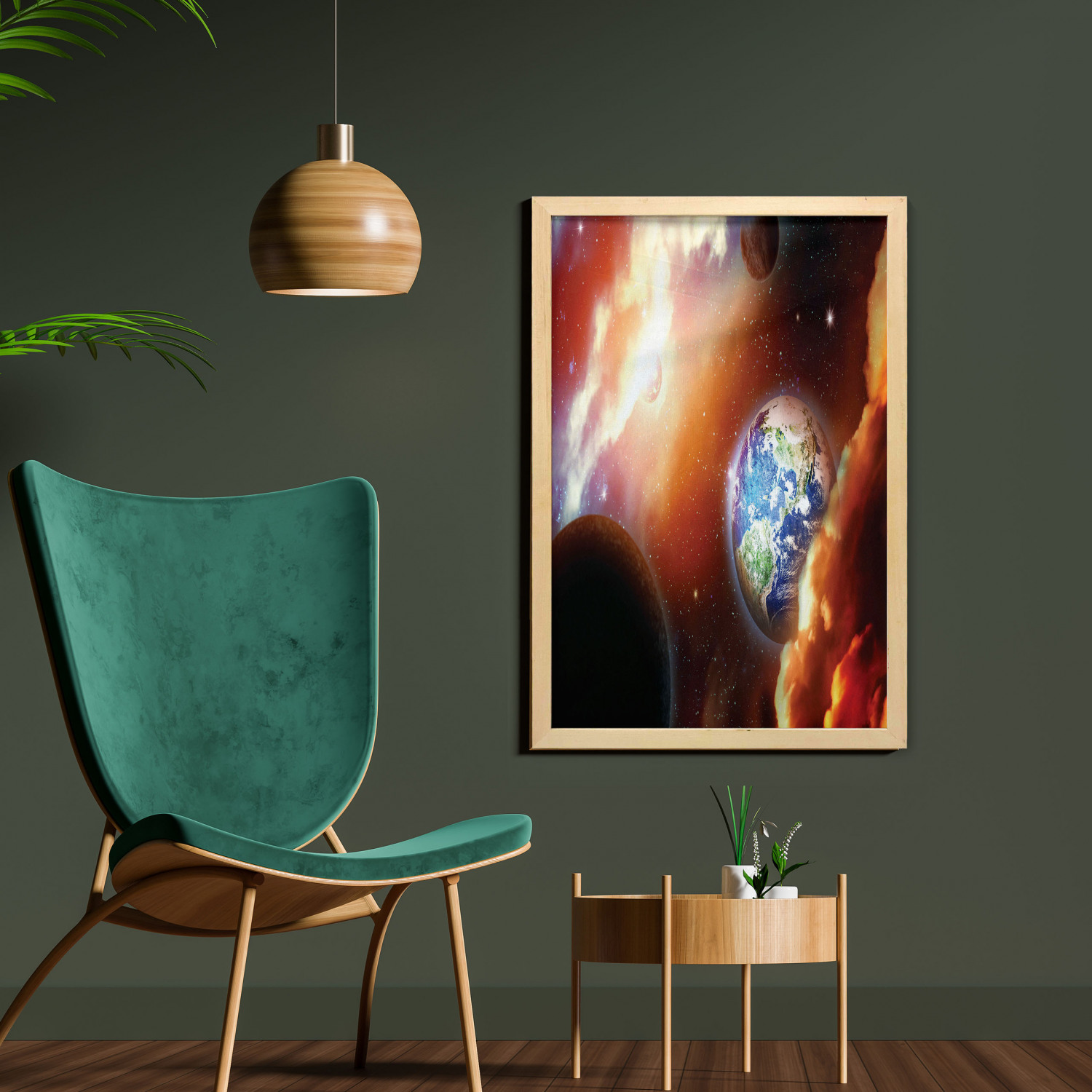 Ambesonne Space Wall Art with Frame for Bathrooms Living Room Dorms - Picture 63 of 115