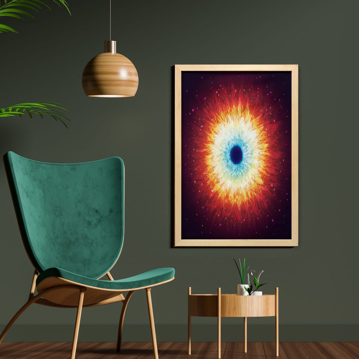 Ambesonne Space Wall Art with Frame for Bathrooms Living Room Dorms - Picture 47 of 115