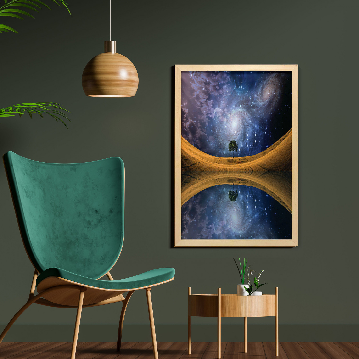 Ambesonne Space Wall Art with Frame for Bathrooms Living Room Dorms - Picture 45 of 115