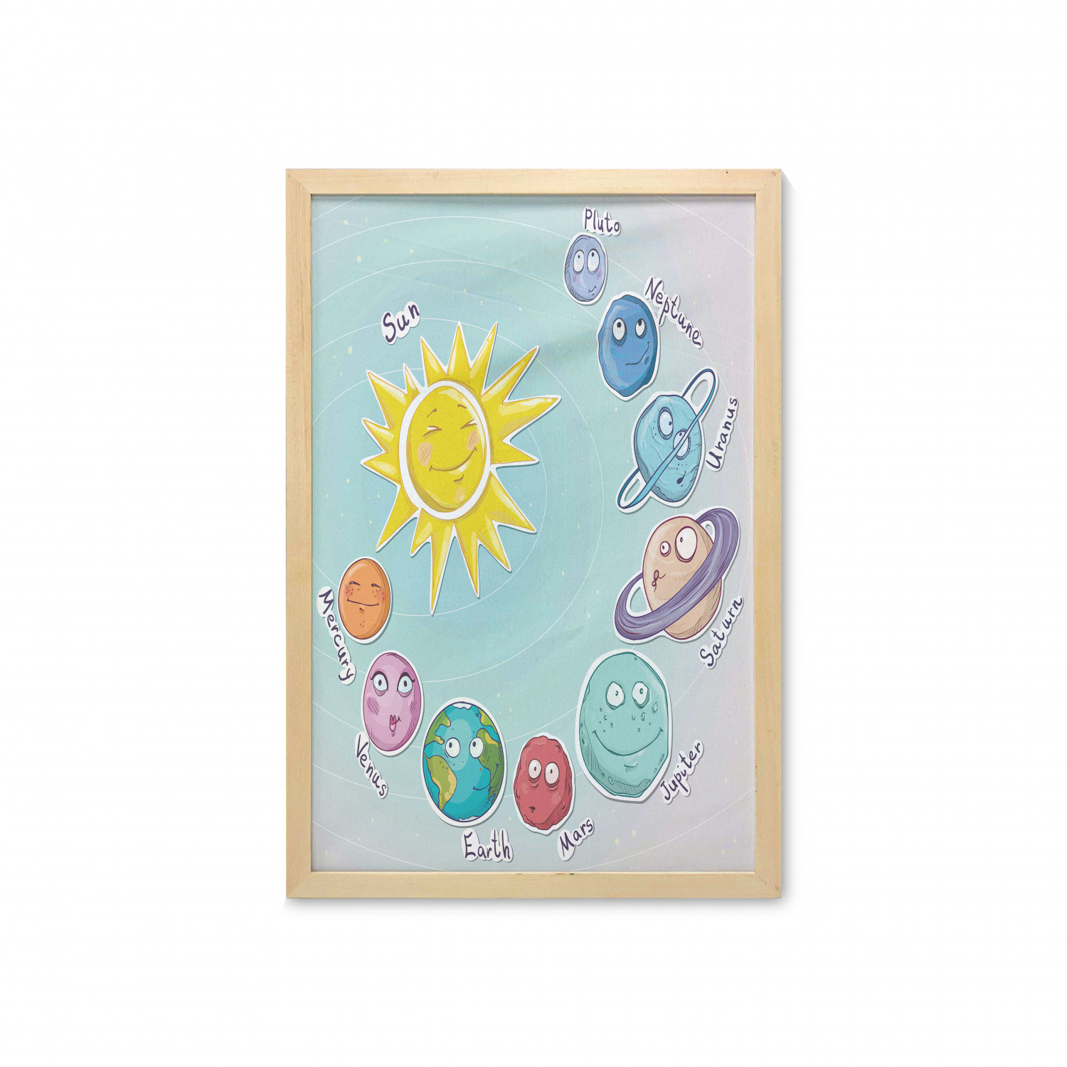 Ambesonne Space Wall Art with Frame for Bathrooms Living Room Dorms - Picture 8 of 115