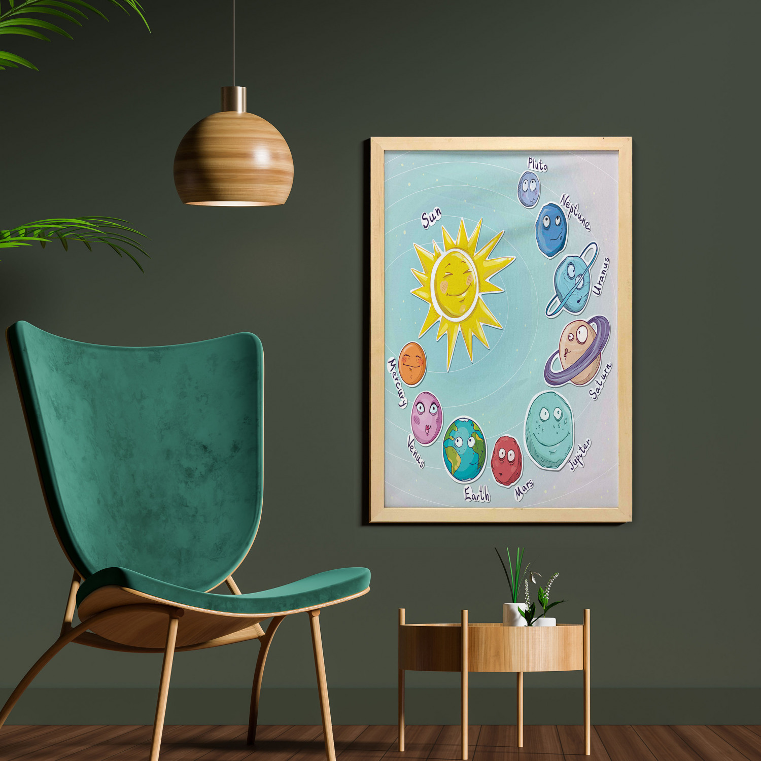 Ambesonne Space Wall Art with Frame for Bathrooms Living Room Dorms - Picture 9 of 115