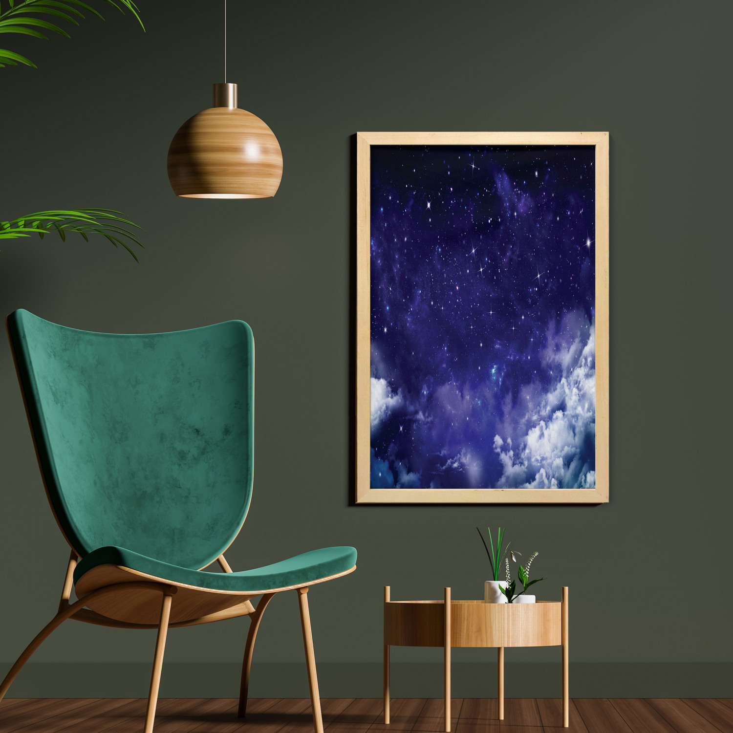 Ambesonne Space Wall Art with Frame for Bathrooms Living Room Dorms - Picture 29 of 115