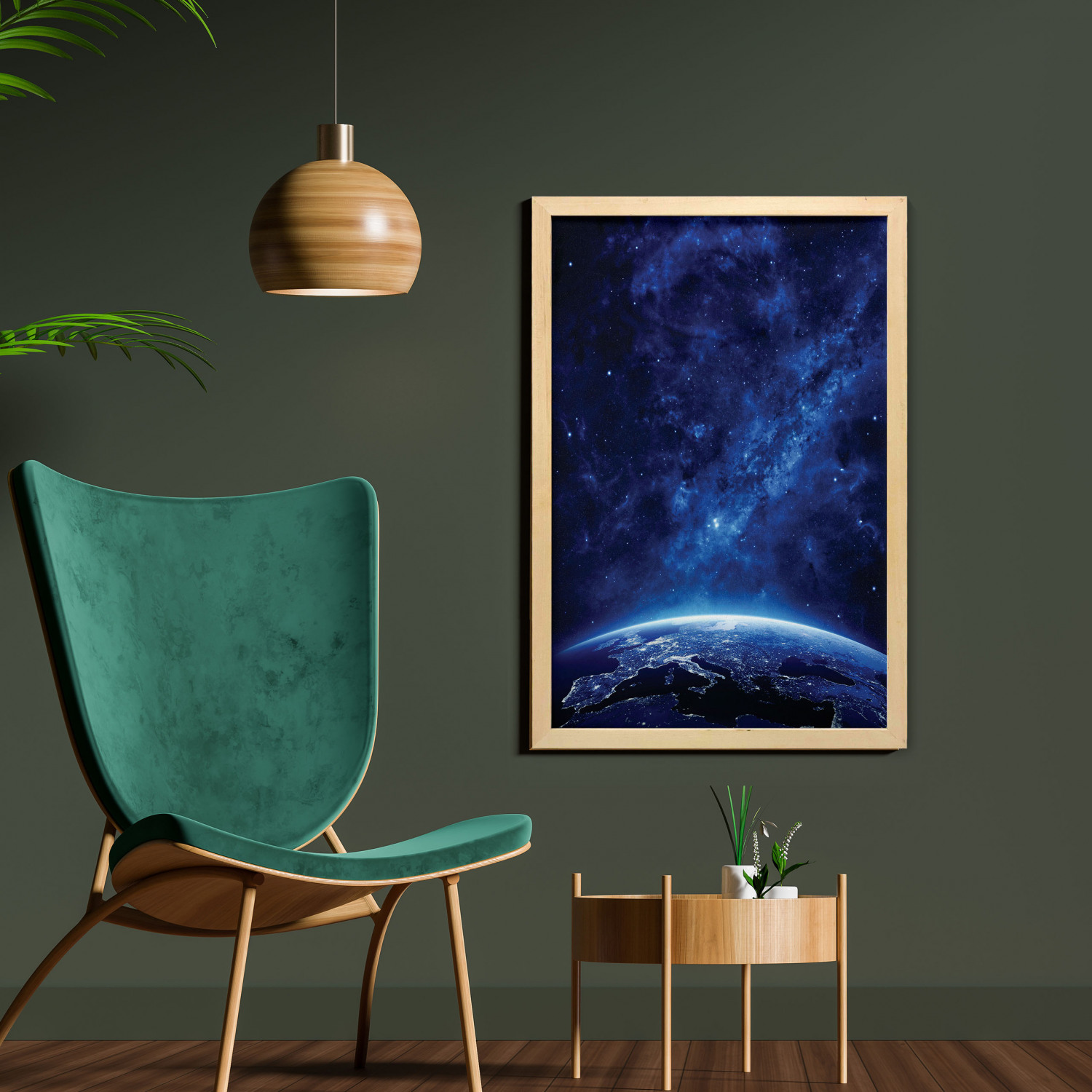 Ambesonne Space Wall Art with Frame for Bathrooms Living Room Dorms - Picture 107 of 115