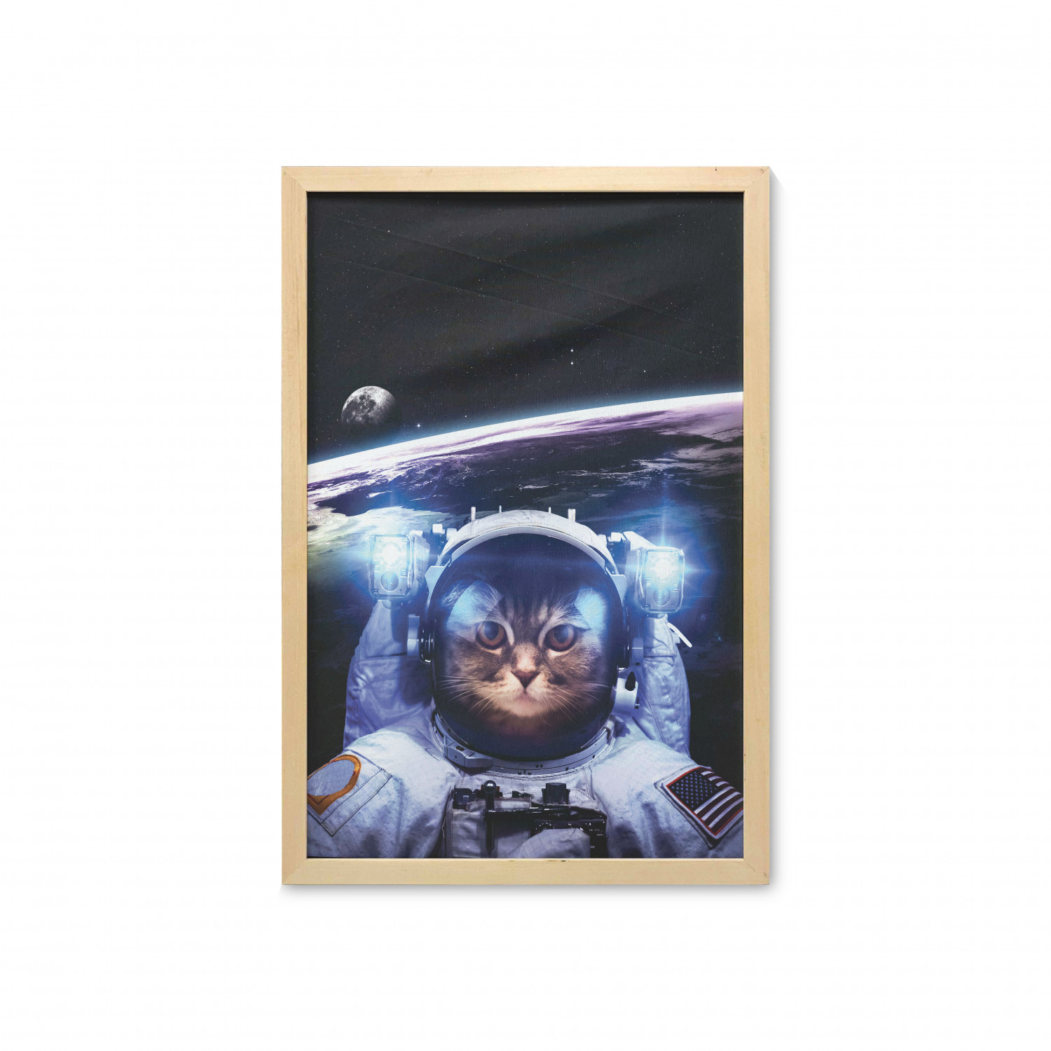Ambesonne Space Wall Art with Frame for Bathrooms Living Room Dorms - Picture 36 of 115