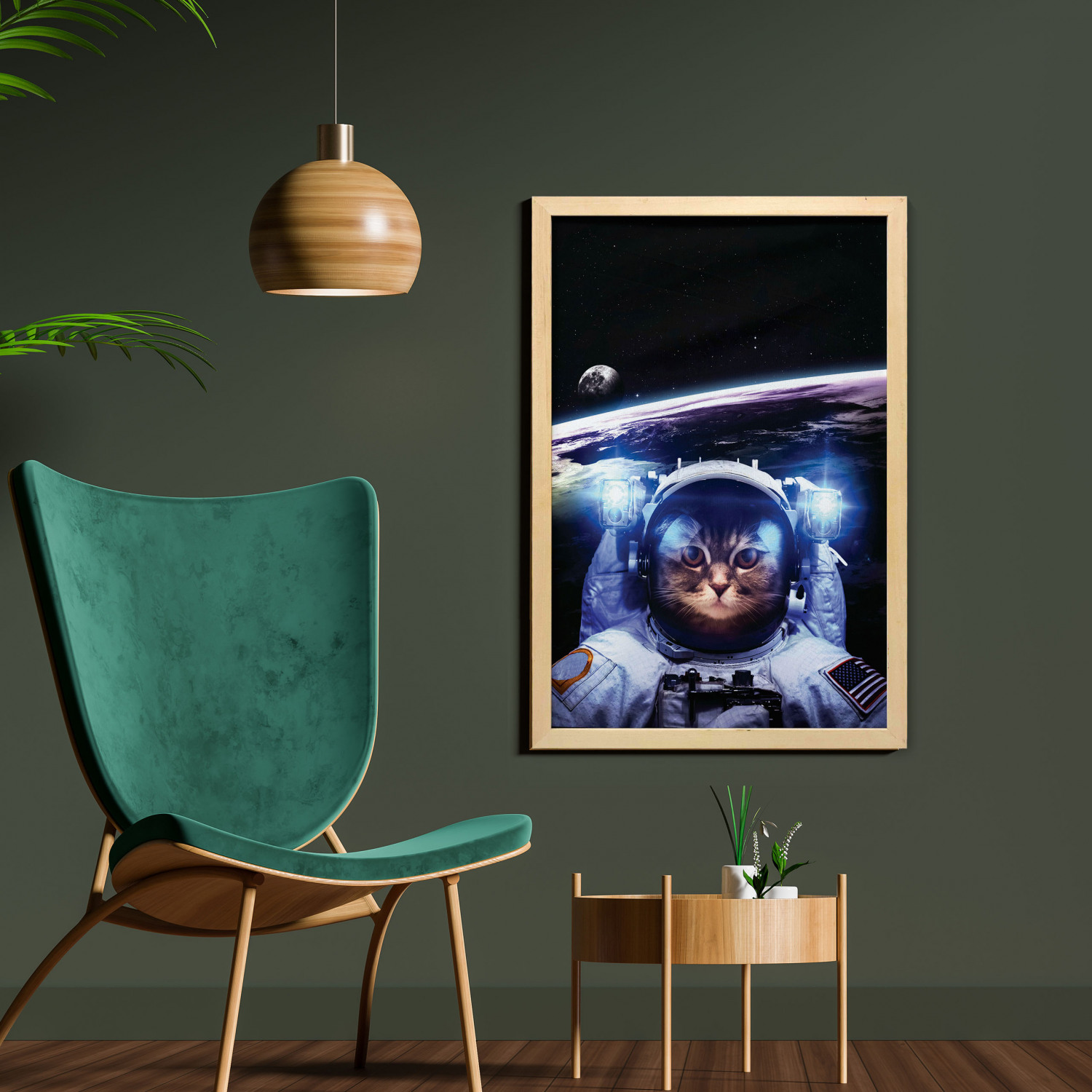 Ambesonne Space Wall Art with Frame for Bathrooms Living Room Dorms - Picture 37 of 115