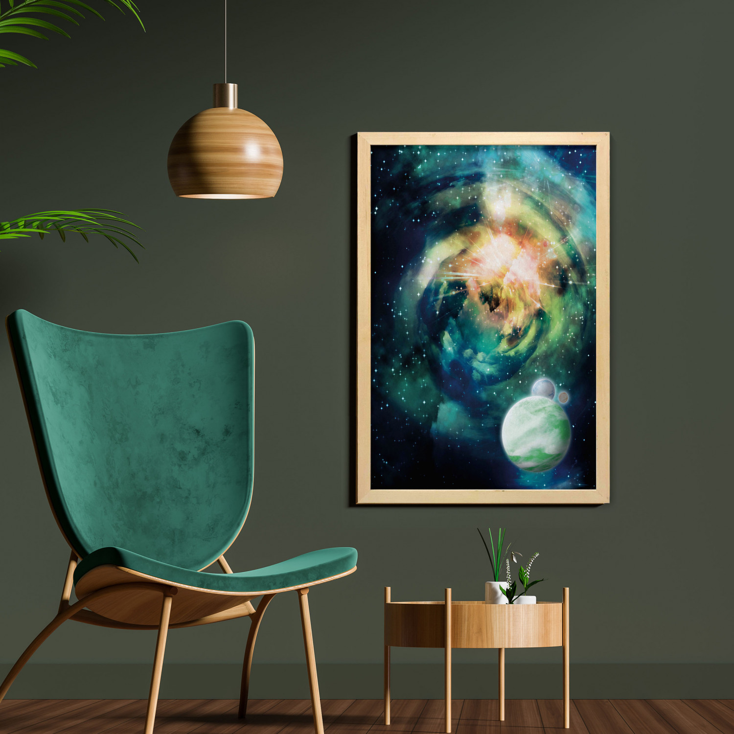 Ambesonne Space Wall Art with Frame for Bathrooms Living Room Dorms - Picture 91 of 115
