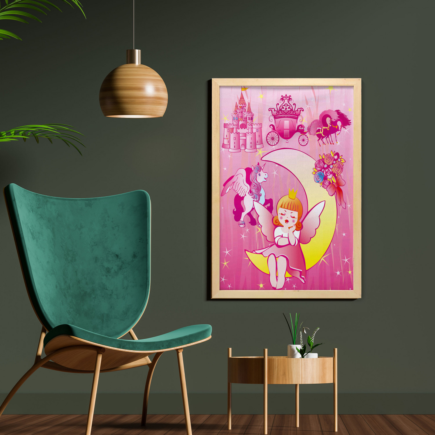 Ambesonne Pink Wall Art with Frame for Bathrooms Living Room Dorms - Picture 67 of 123