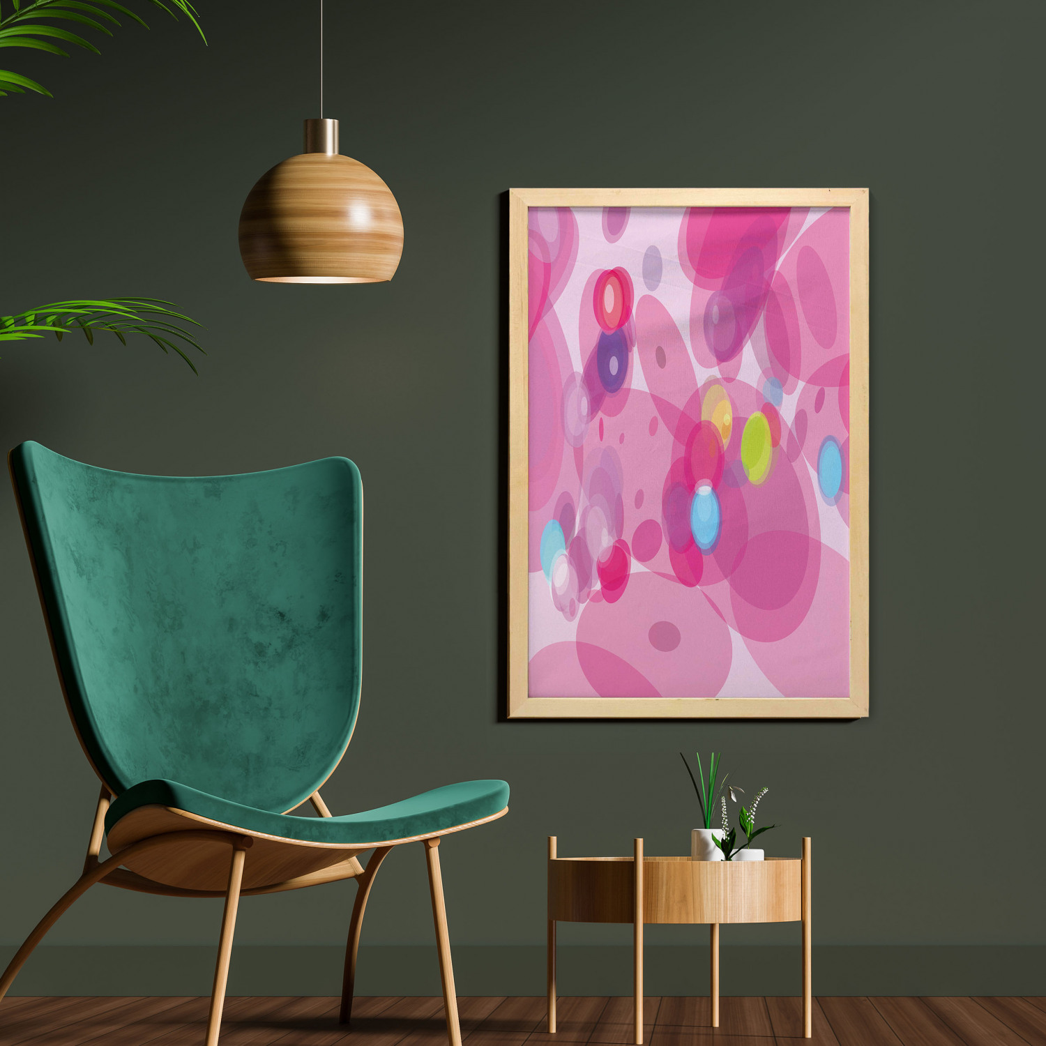 Ambesonne Pink Wall Art with Frame for Bathrooms Living Room Dorms - Picture 39 of 123