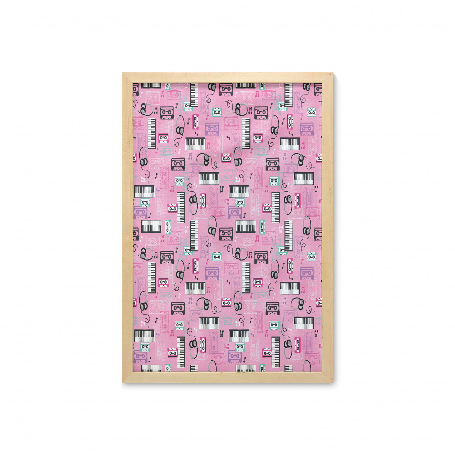 Ambesonne Pink Wall Art with Frame for Bathrooms Living Room Dorms - Picture 72 of 123