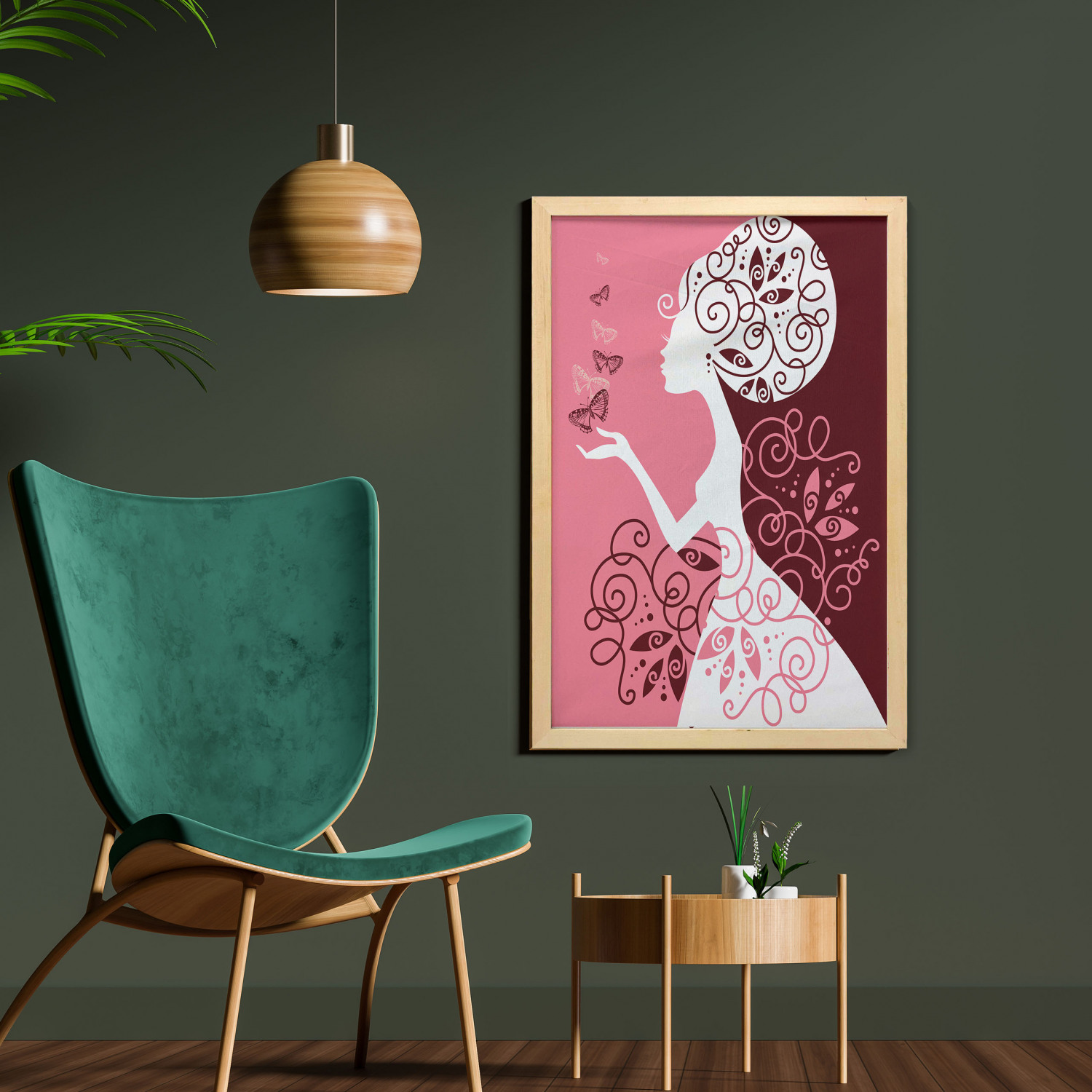 Ambesonne Pink Wall Art with Frame for Bathrooms Living Room Dorms - Picture 51 of 123
