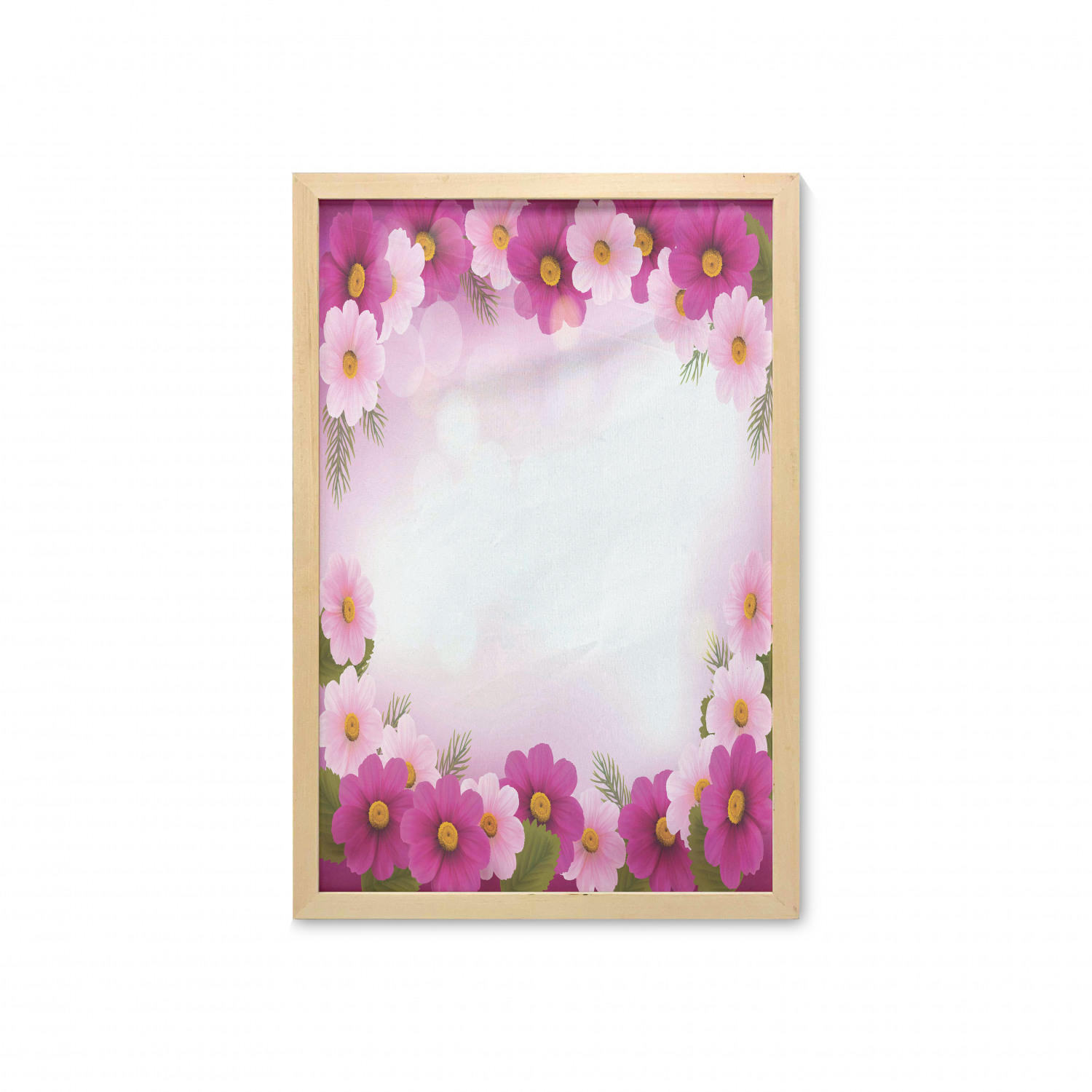 Ambesonne Pink Wall Art with Frame for Bathrooms Living Room Dorms - Picture 86 of 123