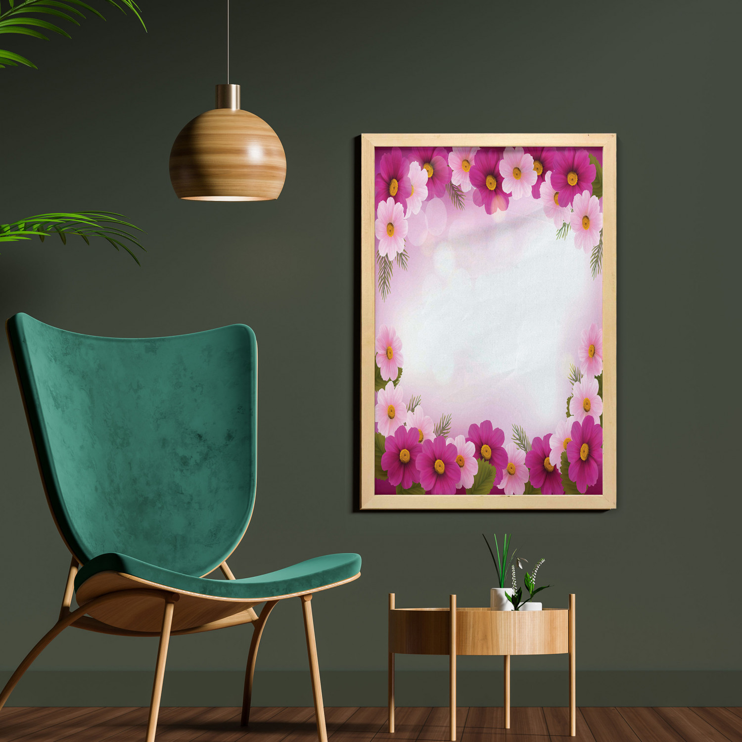 Ambesonne Pink Wall Art with Frame for Bathrooms Living Room Dorms - Picture 87 of 123