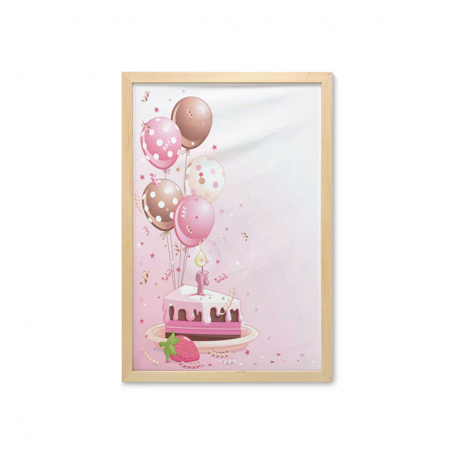 Ambesonne Pink Wall Art with Frame for Bathrooms Living Room Dorms - Picture 98 of 123