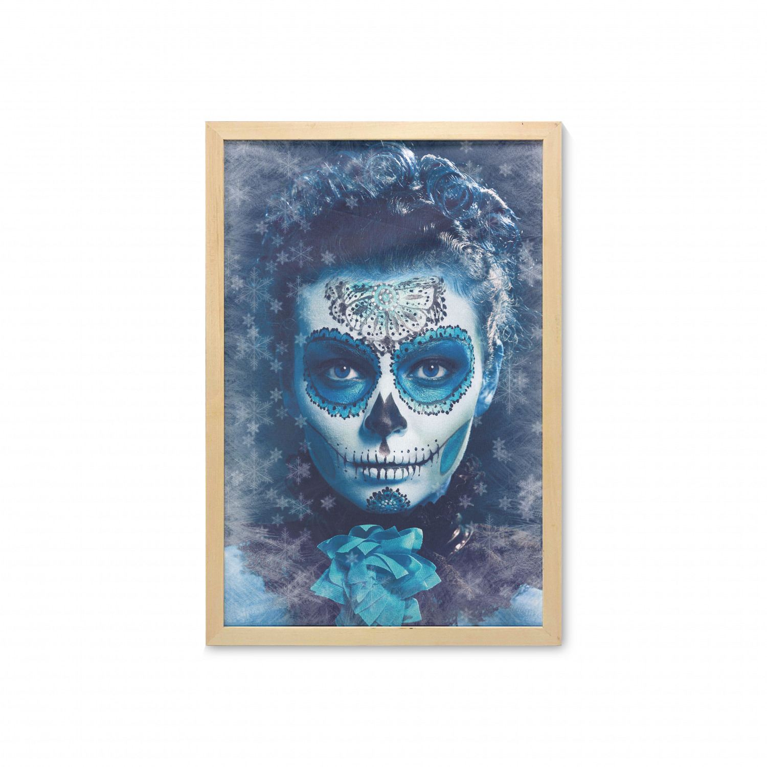 Ambesonne Sugar Skull Wall Art with Frame for Bathrooms Living Room Dorms - Picture 50 of 121