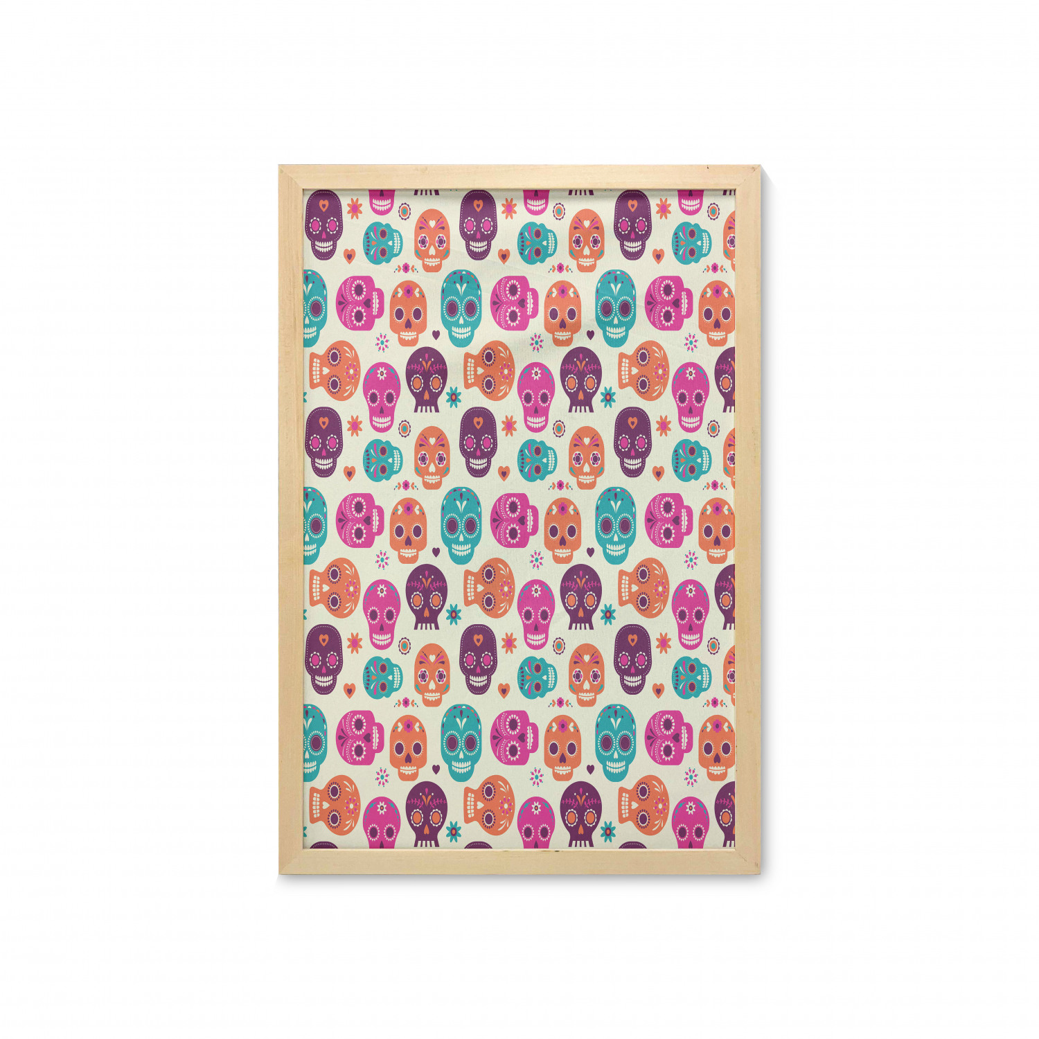 Ambesonne Sugar Skull Wall Art with Frame for Bathrooms Living Room Dorms - Picture 62 of 121