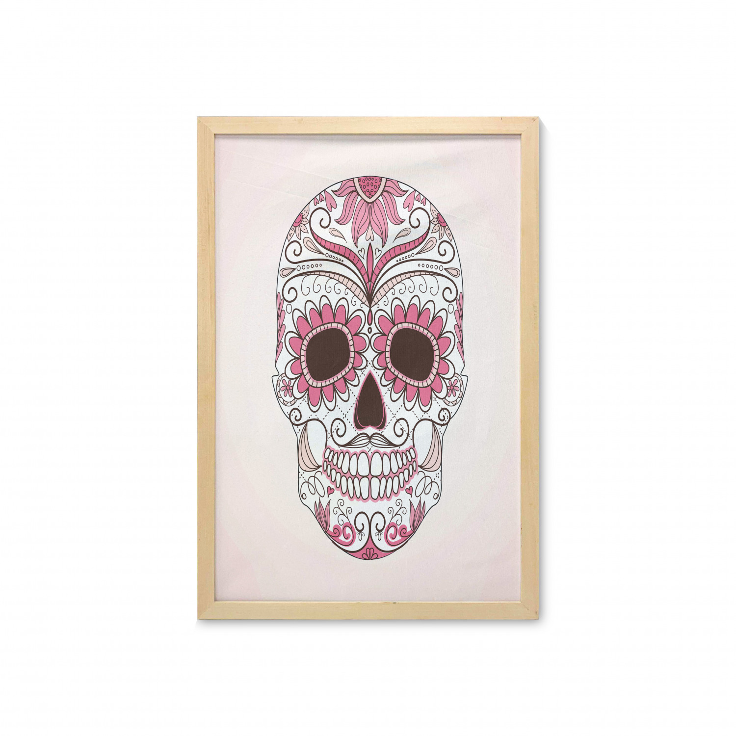 Ambesonne Sugar Skull Wall Art with Frame for Bathrooms Living Room Dorms - Picture 88 of 121
