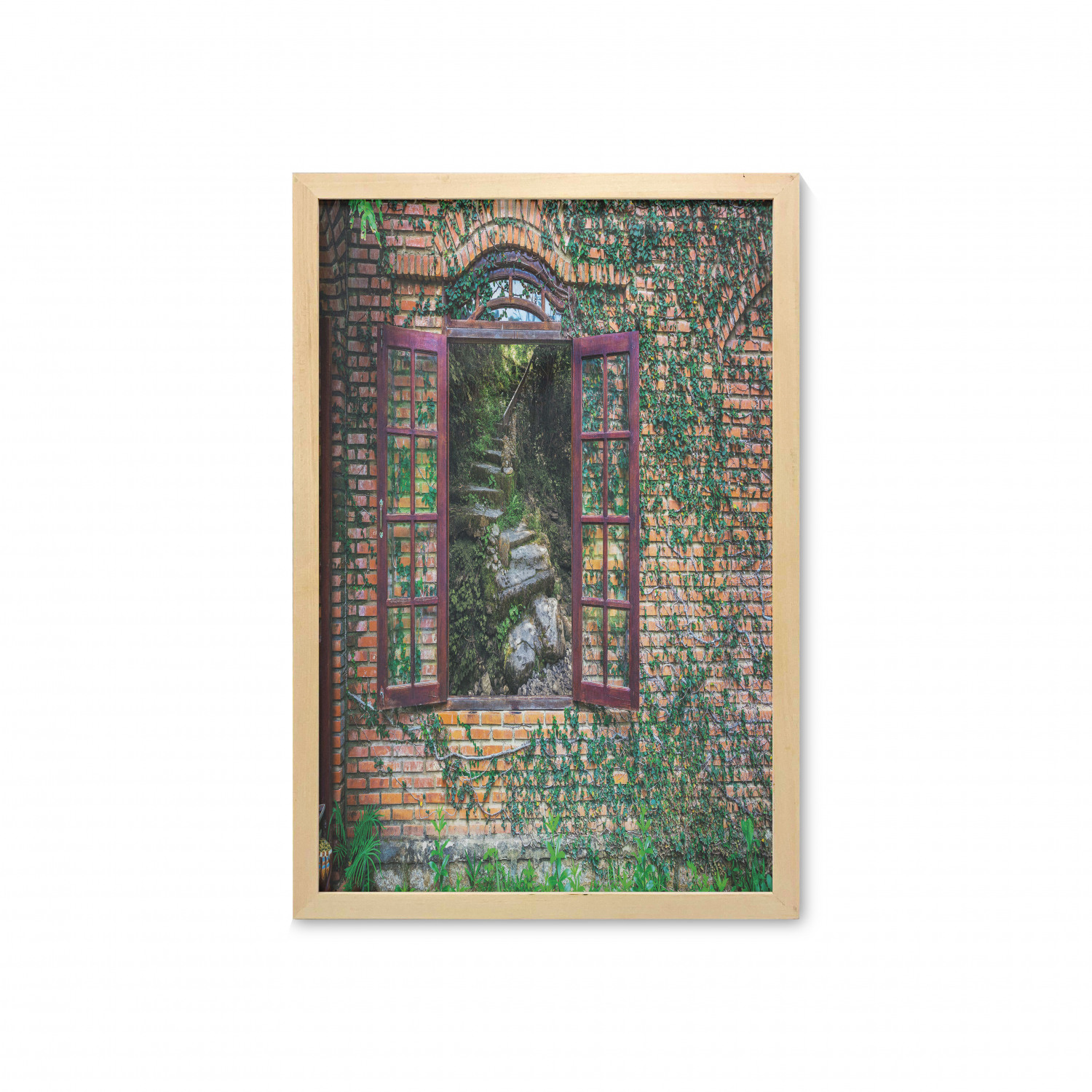 Ambesonne Country Wall Art with Frame for Bathrooms Living Room Dorms - Picture 50 of 123