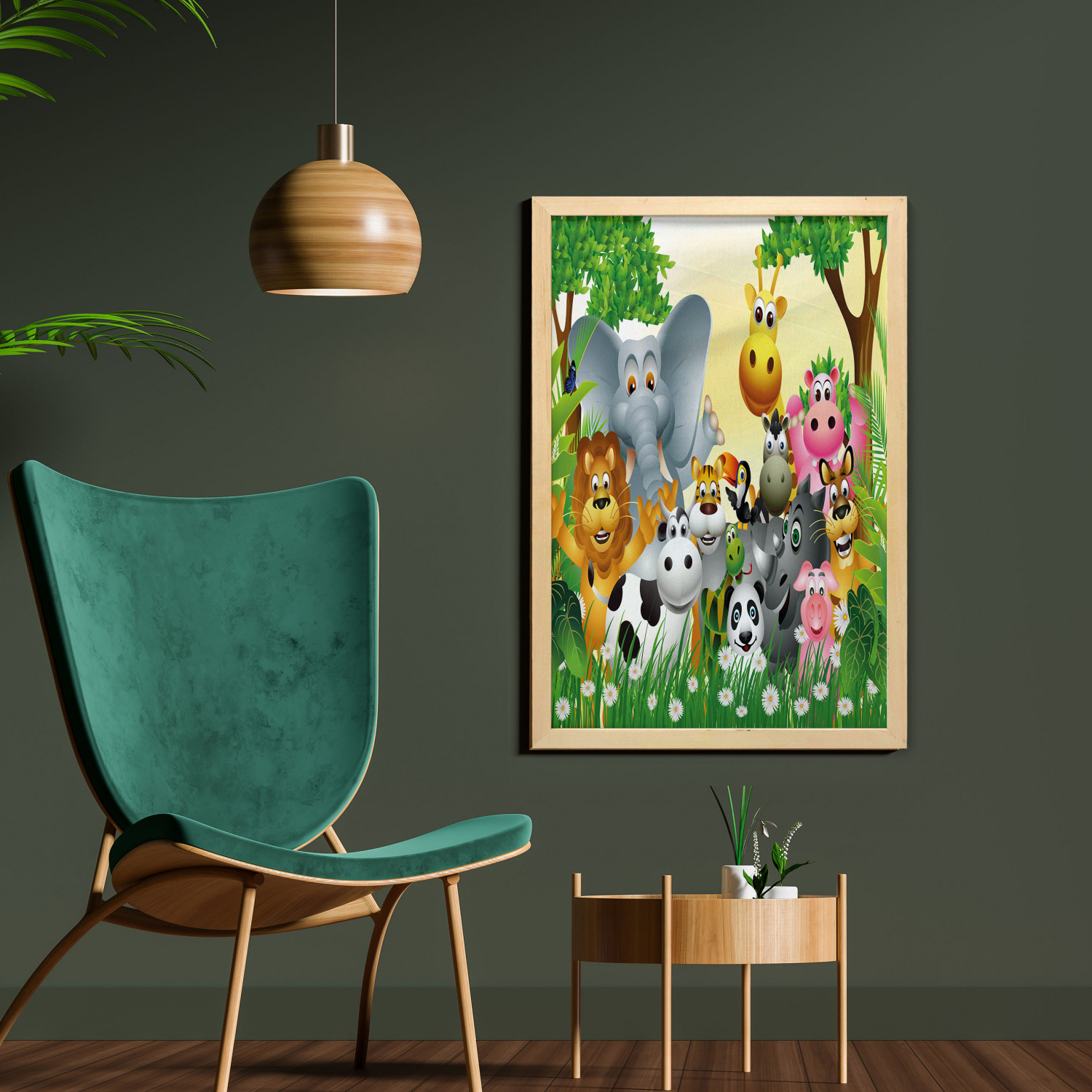 Details about   Ambesonne Animal Art Wall Art with Frame for Bathrooms Living Room Dorms 