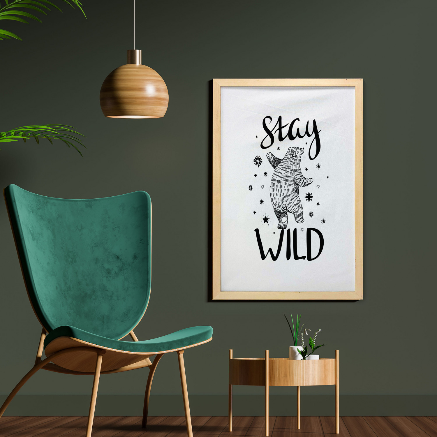 Ambesonne Bear Pattern Wall Art with Frame for Bathrooms Living Room Dorms - Picture 35 of 121
