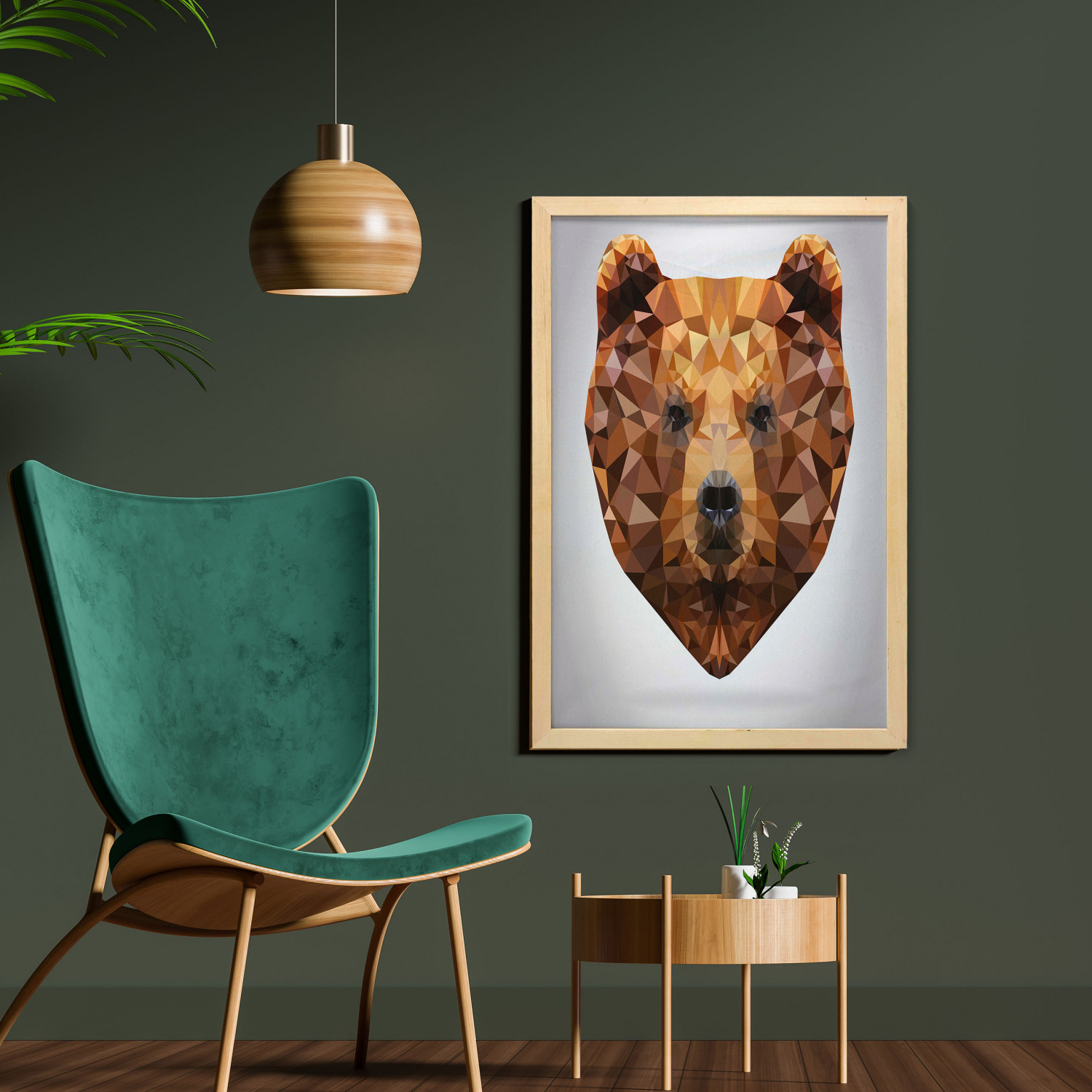 Ambesonne Bear Pattern Wall Art with Frame for Bathrooms Living Room Dorms - Picture 63 of 121