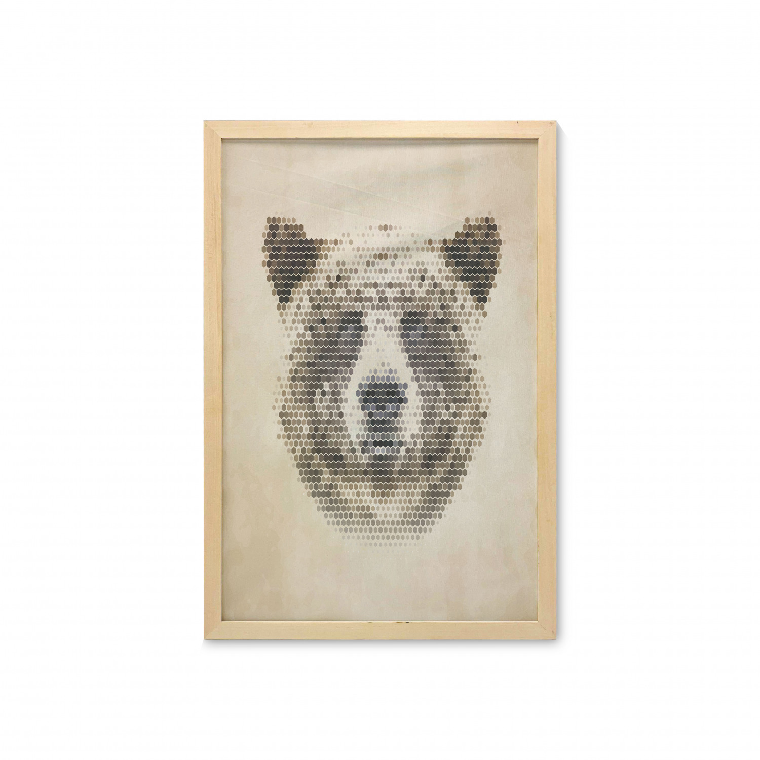 Ambesonne Bear Pattern Wall Art with Frame for Bathrooms Living Room Dorms - Picture 36 of 121
