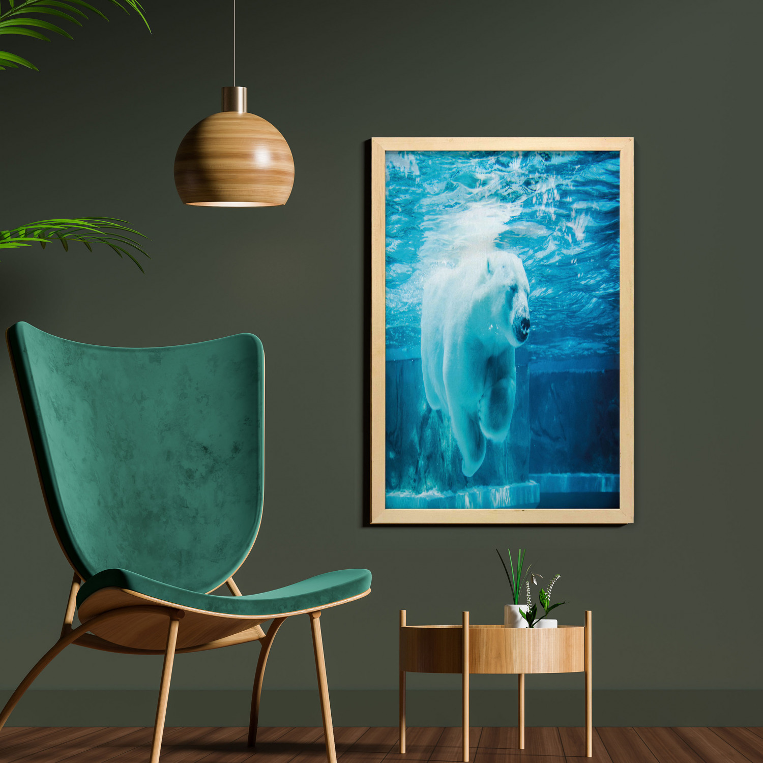 Ambesonne Bear Pattern Wall Art with Frame for Bathrooms Living Room Dorms - Picture 13 of 121