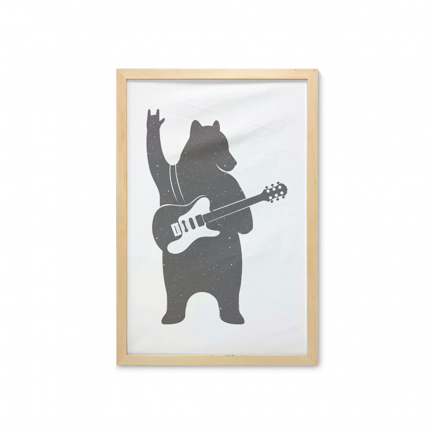 Ambesonne Bear Pattern Wall Art with Frame for Bathrooms Living Room Dorms - Picture 84 of 121