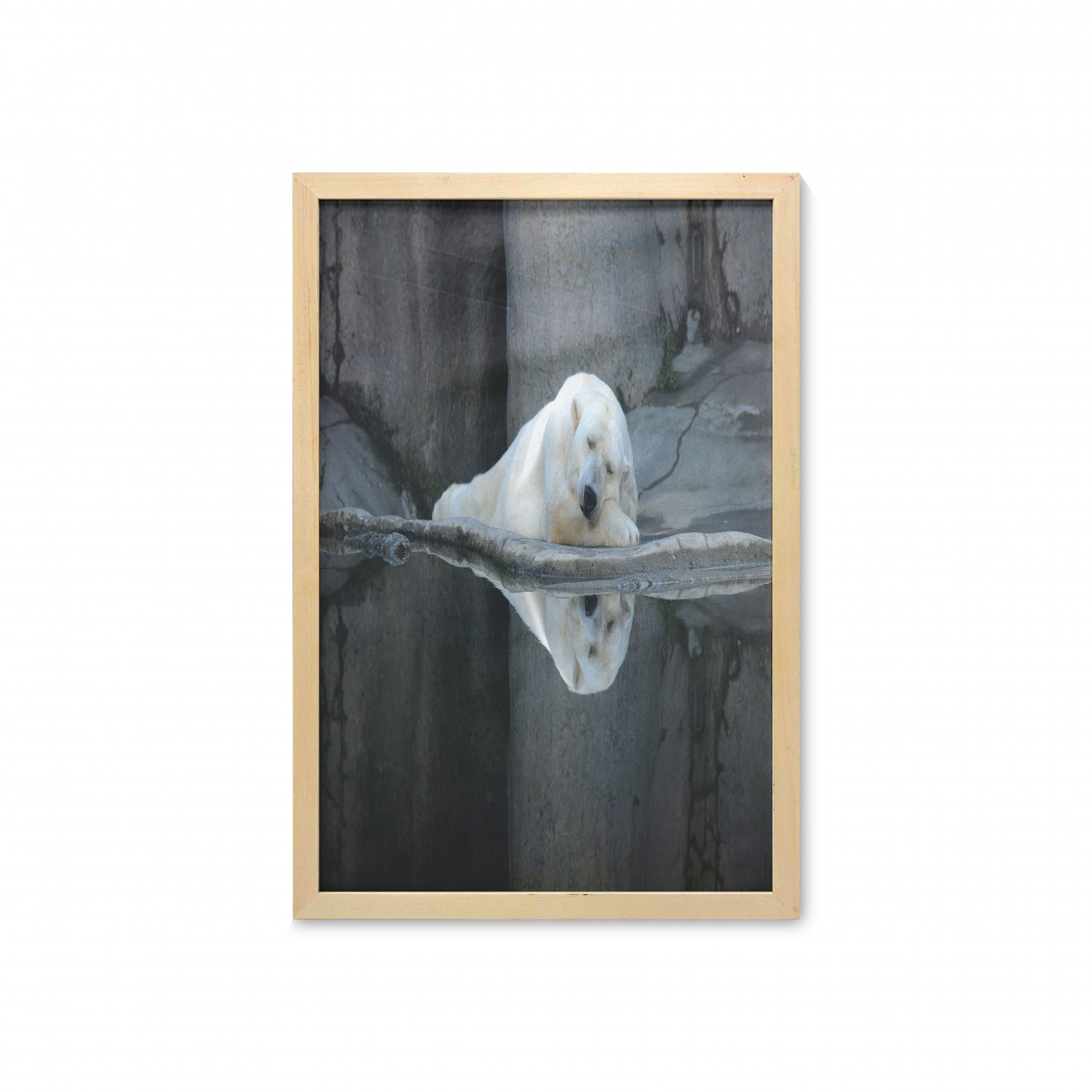 Ambesonne Bear Pattern Wall Art with Frame for Bathrooms Living Room Dorms - Picture 102 of 121