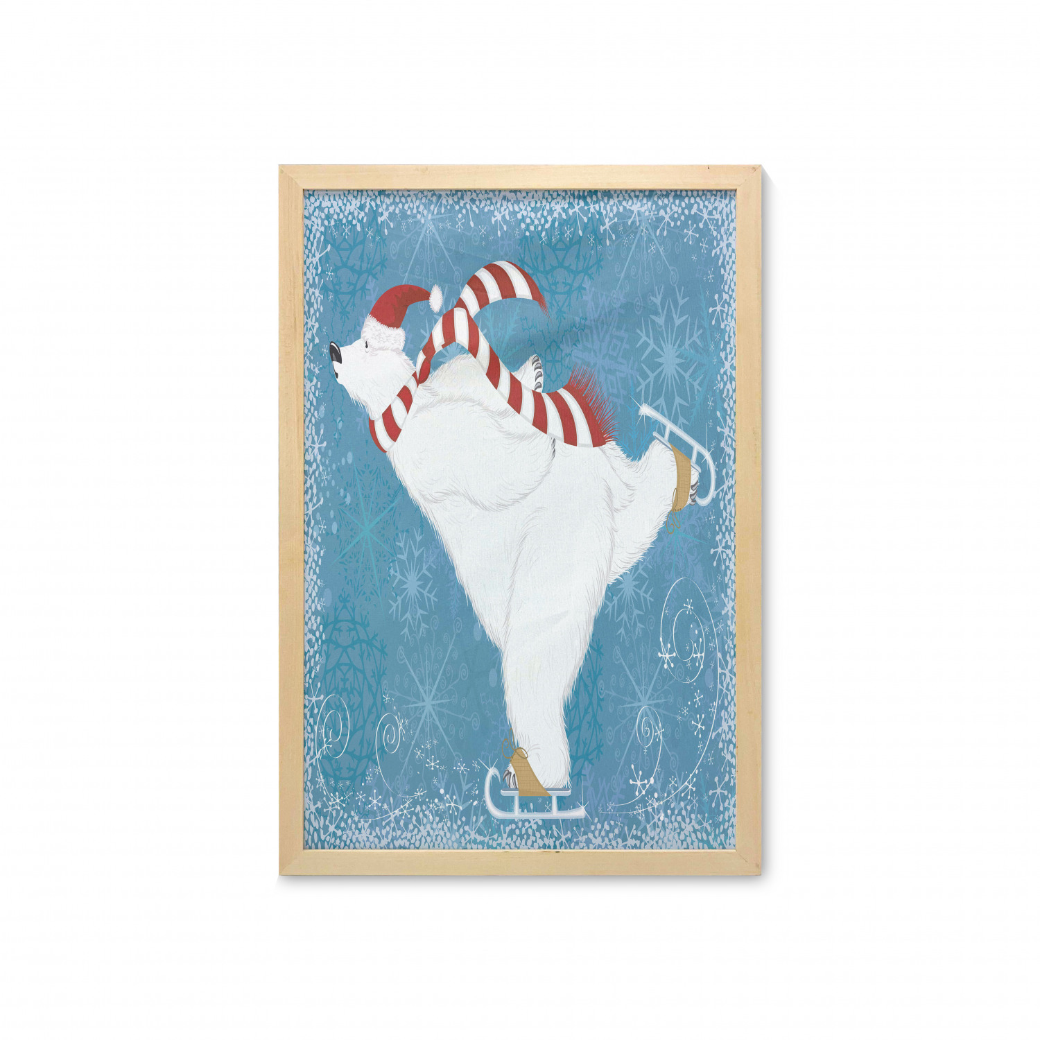 Ambesonne Bear Pattern Wall Art with Frame for Bathrooms Living Room Dorms - Picture 72 of 121