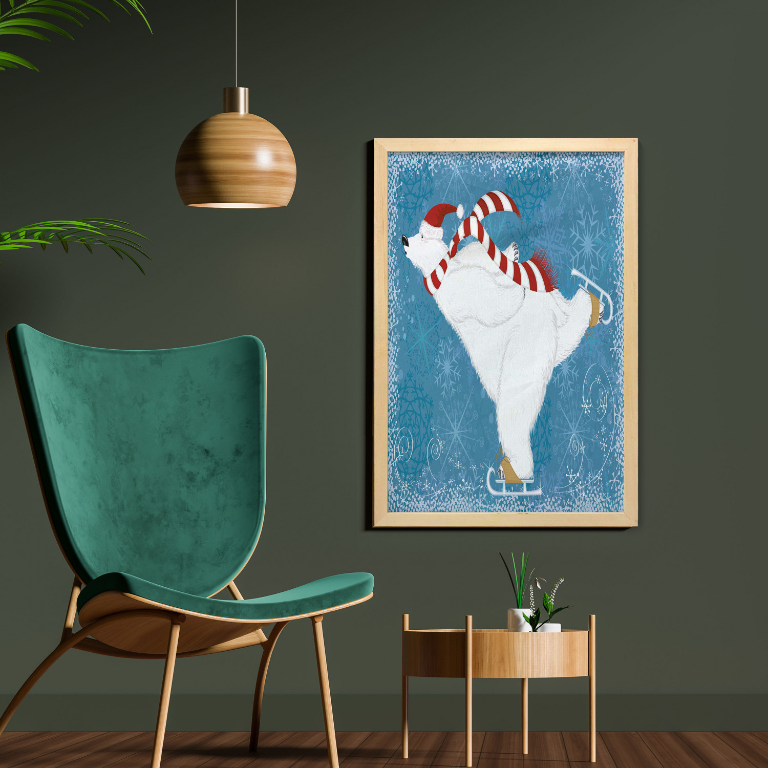 Ambesonne Bear Pattern Wall Art with Frame for Bathrooms Living Room Dorms - Picture 73 of 121