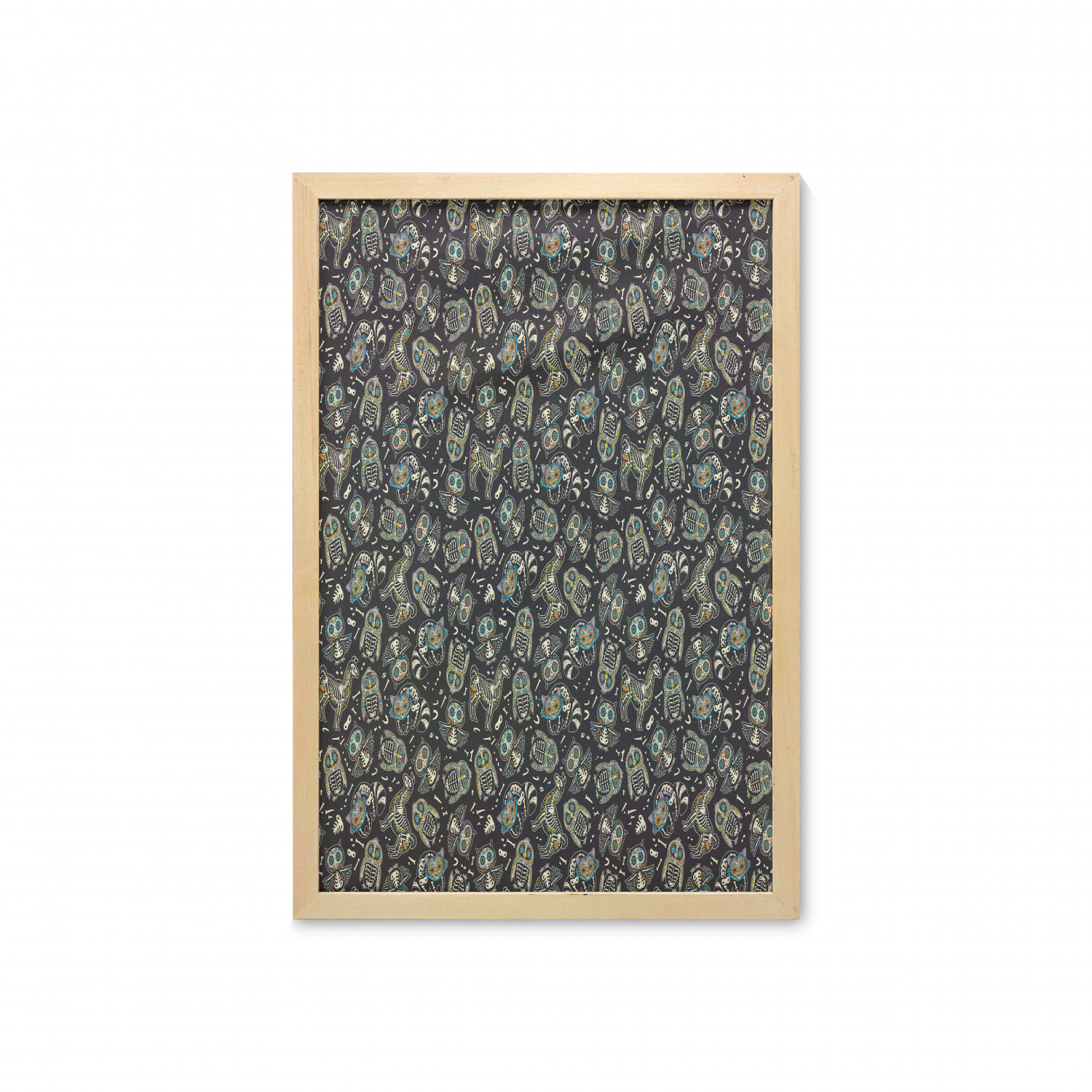 Ambesonne Sugar Skull Wall Art with Frame for Bathrooms Living Room Dorms - Picture 100 of 121