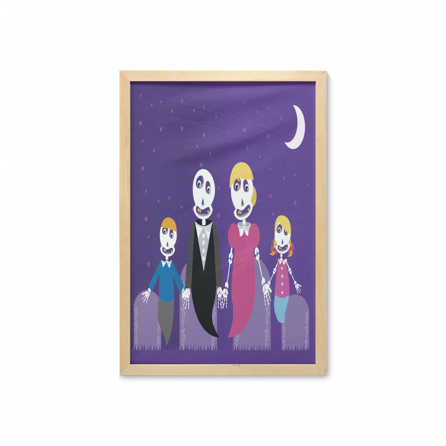 Ambesonne Sugar Skull Wall Art with Frame for Bathrooms Living Room Dorms - Picture 38 of 121