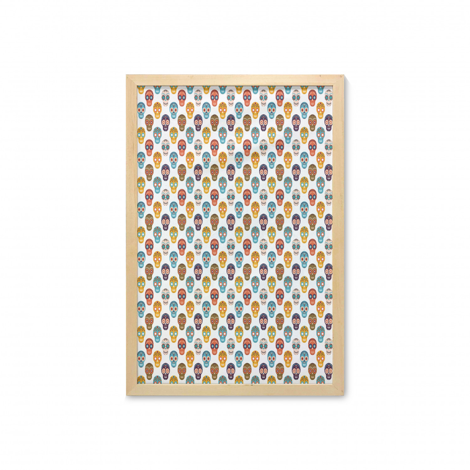 Ambesonne Sugar Skull Wall Art with Frame for Bathrooms Living Room Dorms - Picture 42 of 121