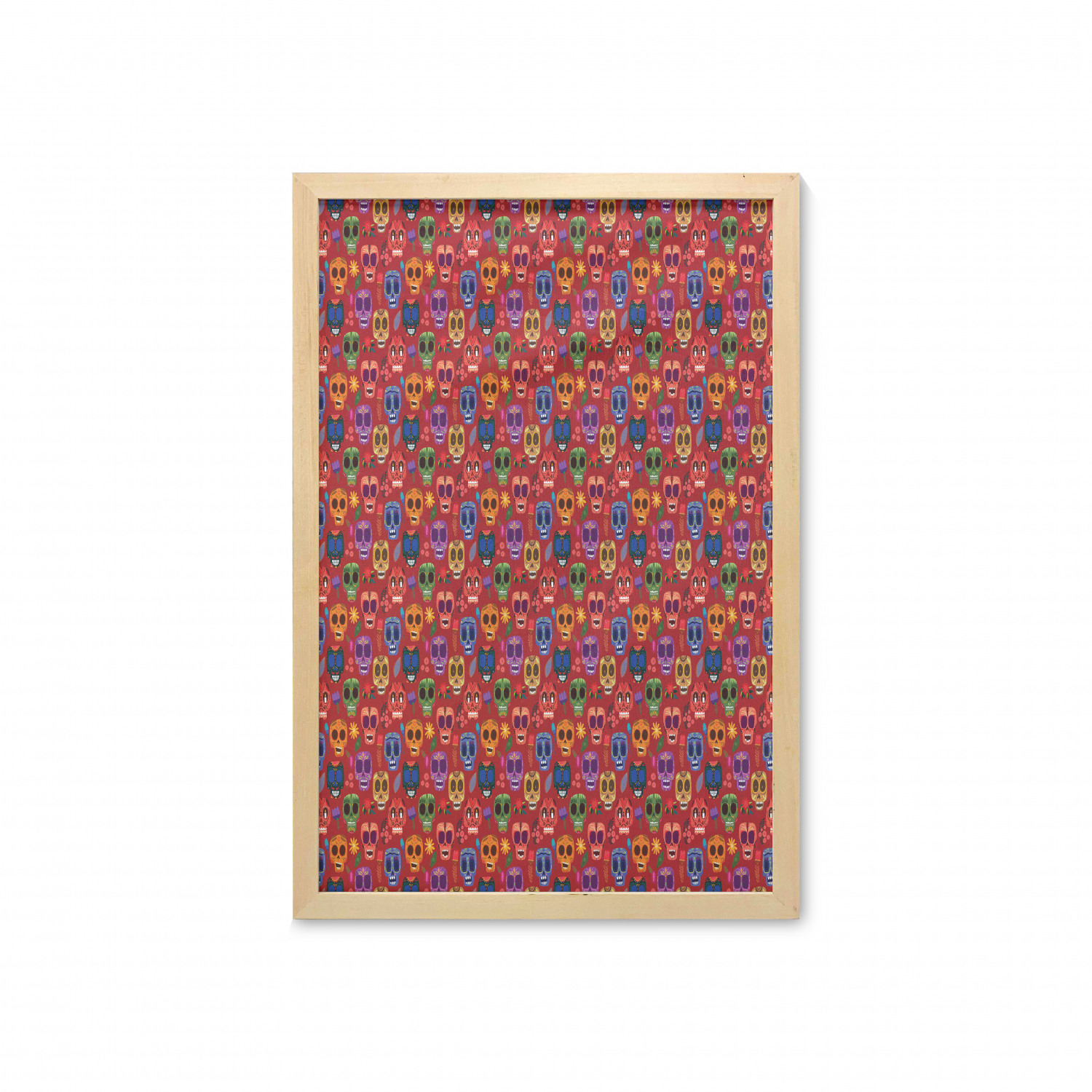 Ambesonne Sugar Skull Wall Art with Frame for Bathrooms Living Room Dorms - Picture 78 of 121