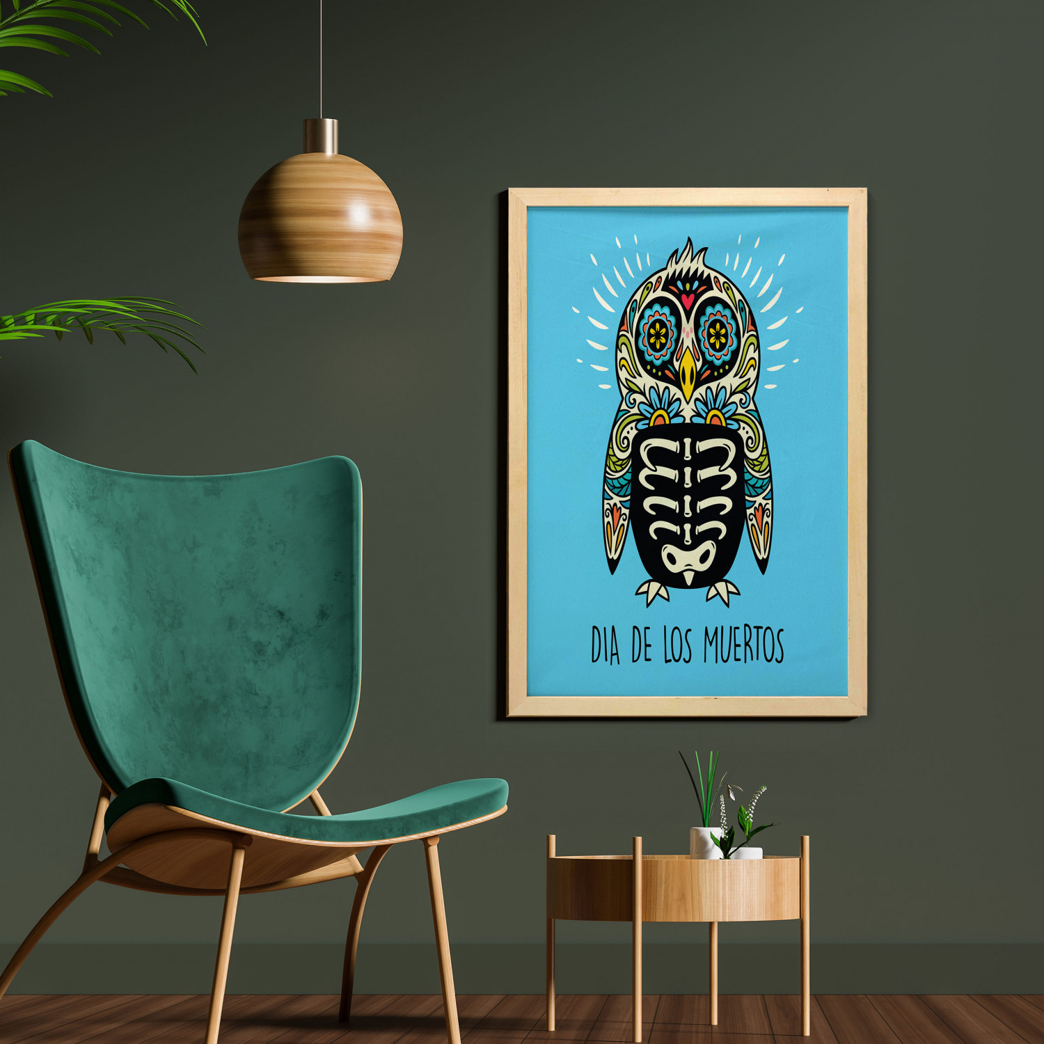 Ambesonne Sugar Skull Wall Art with Frame for Bathrooms Living Room Dorms - Picture 35 of 121