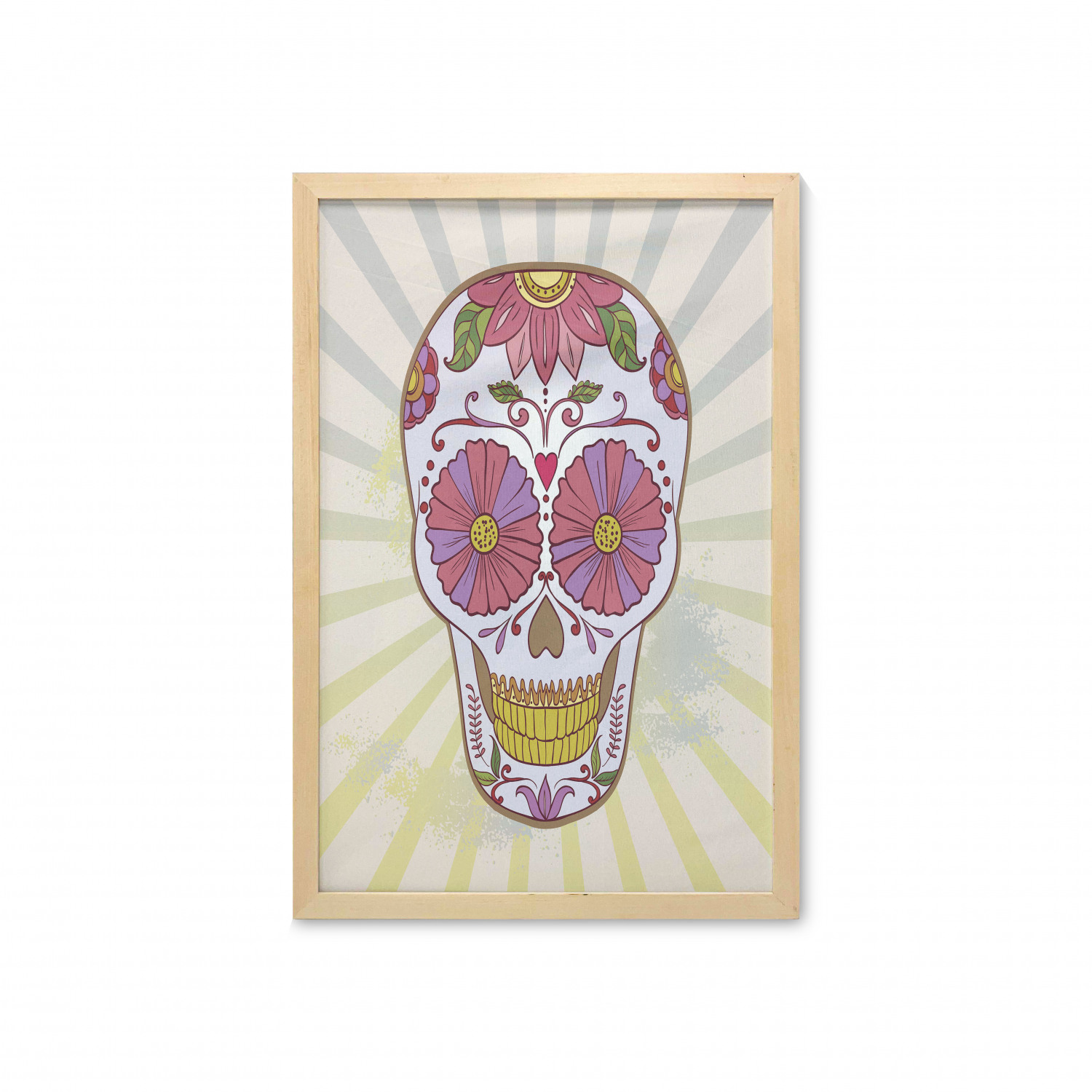 Ambesonne Sugar Skull Wall Art with Frame for Bathrooms Living Room Dorms - Picture 76 of 121